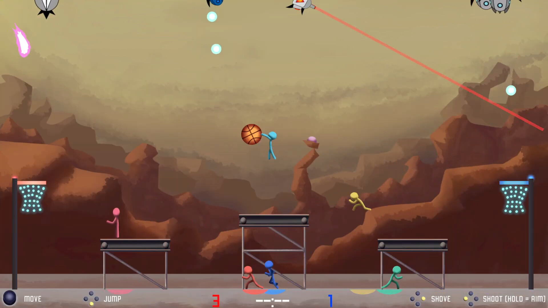 Bullet Barrage Basketball screenshot 1