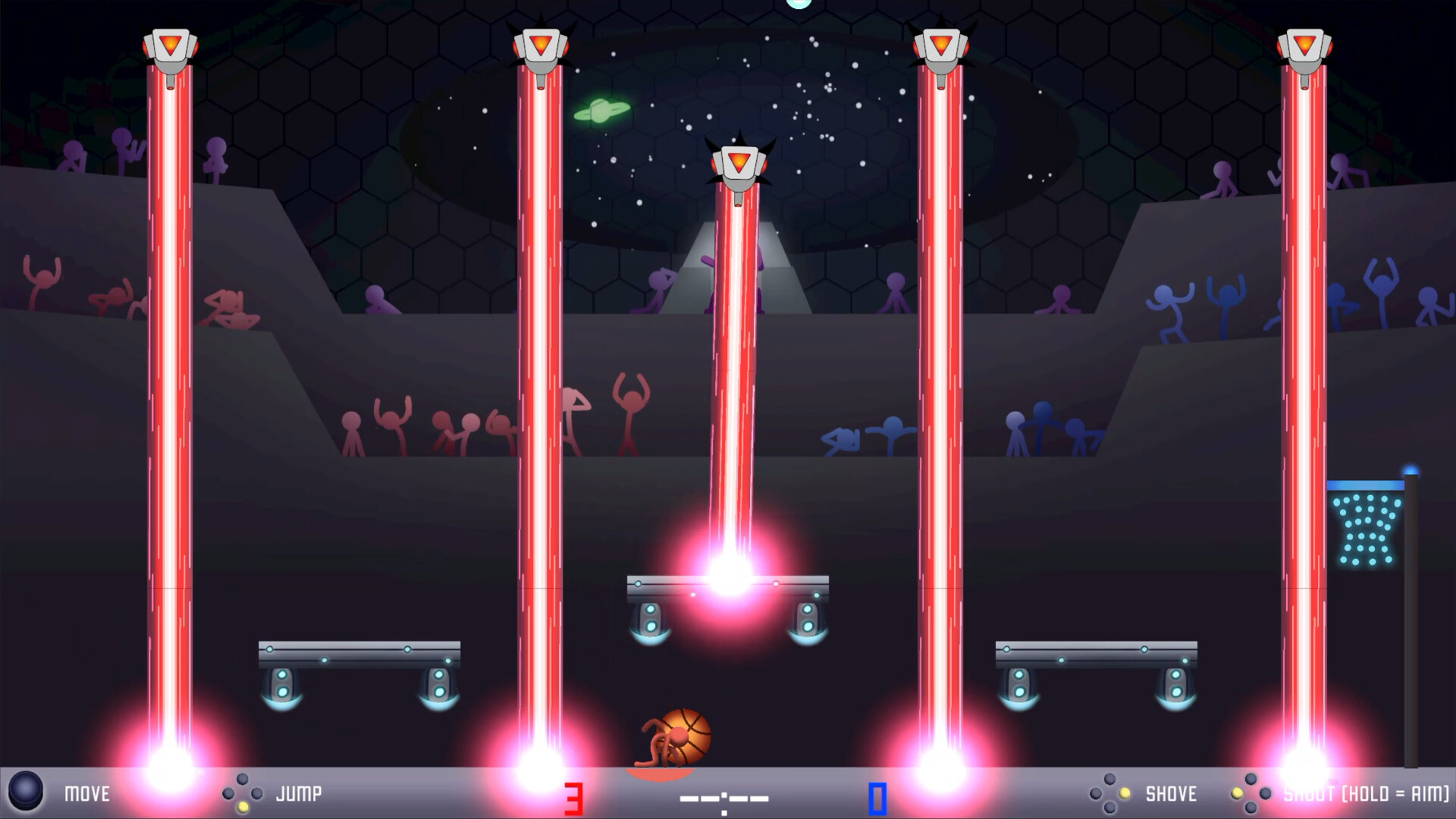 Bullet Barrage Basketball screenshot 2