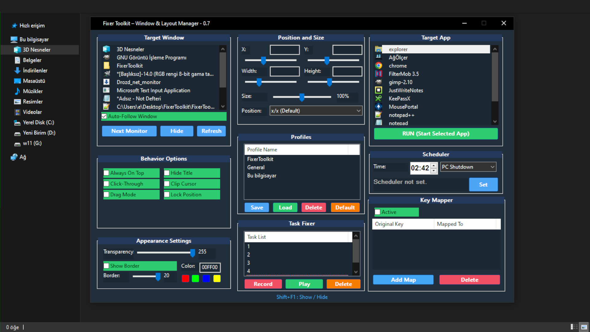 Fixer Toolkit – Window & Layout Manager screenshot 1