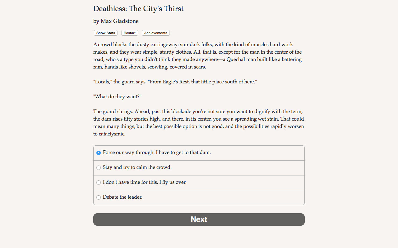 Deathless: The City's Thirst screenshot 4