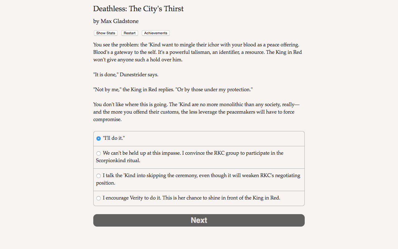 Deathless: The City's Thirst screenshot 5