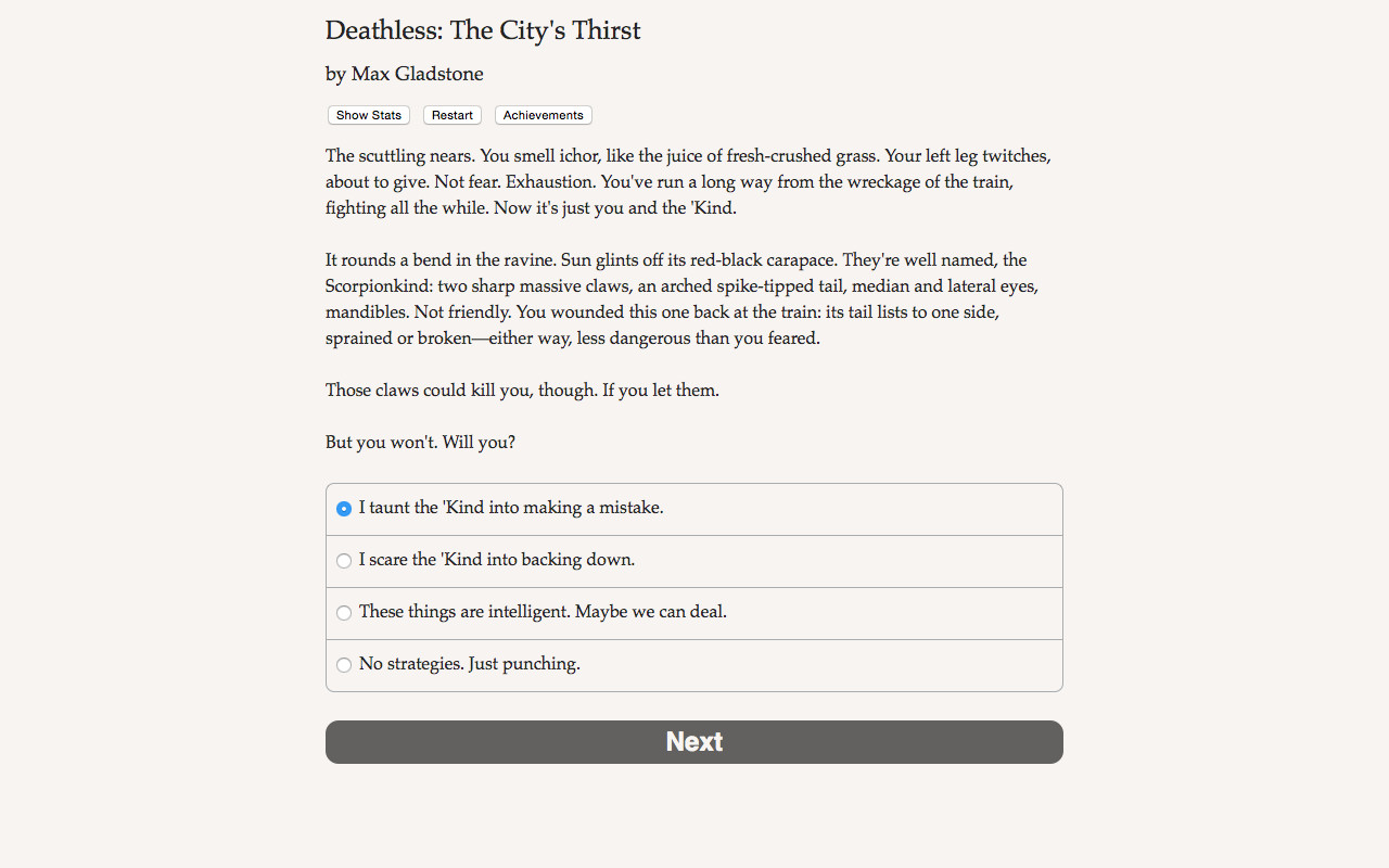 Deathless: The City's Thirst screenshot 3