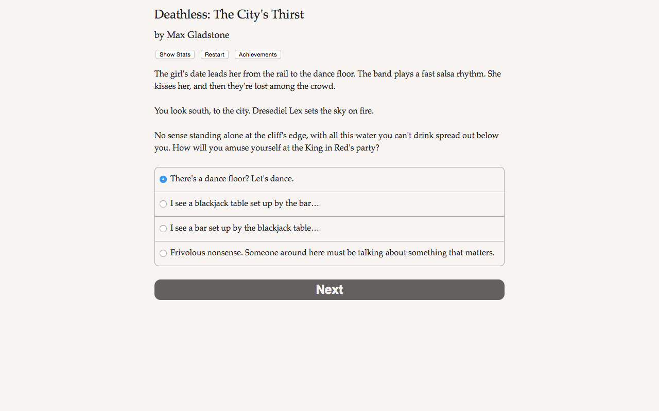 Deathless: The City's Thirst screenshot 1