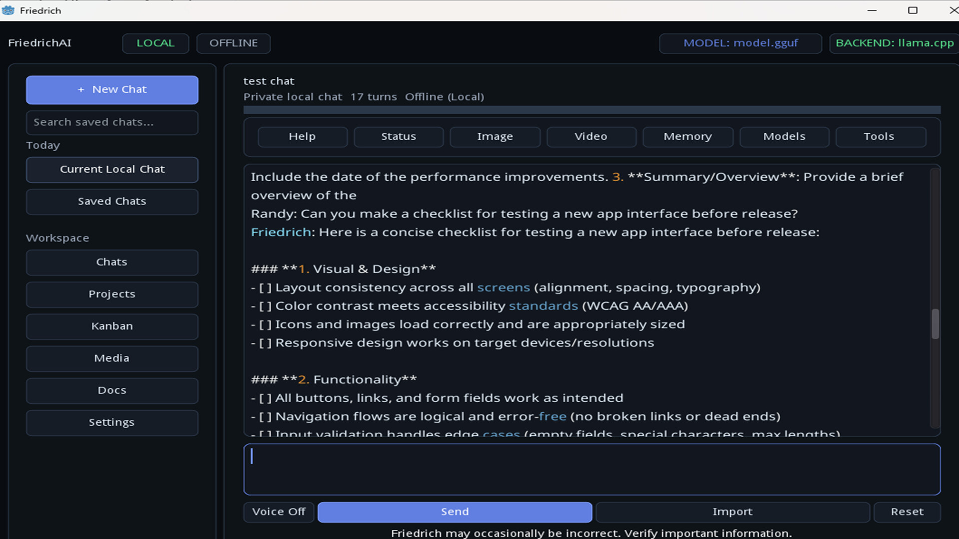 FriedrichAI: Offline AI screenshot 5