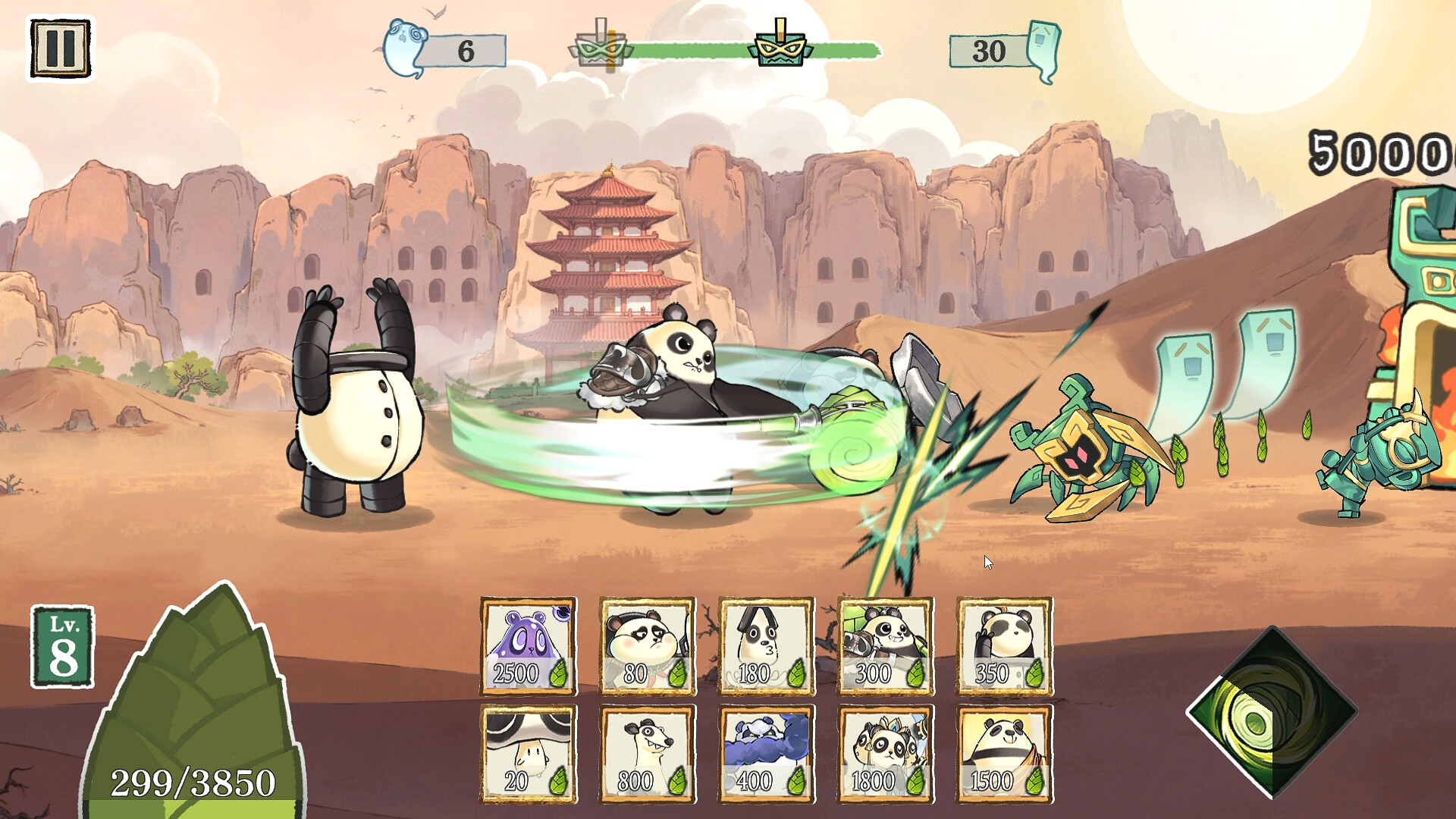Panda Defense: Bronze Rush screenshot 1