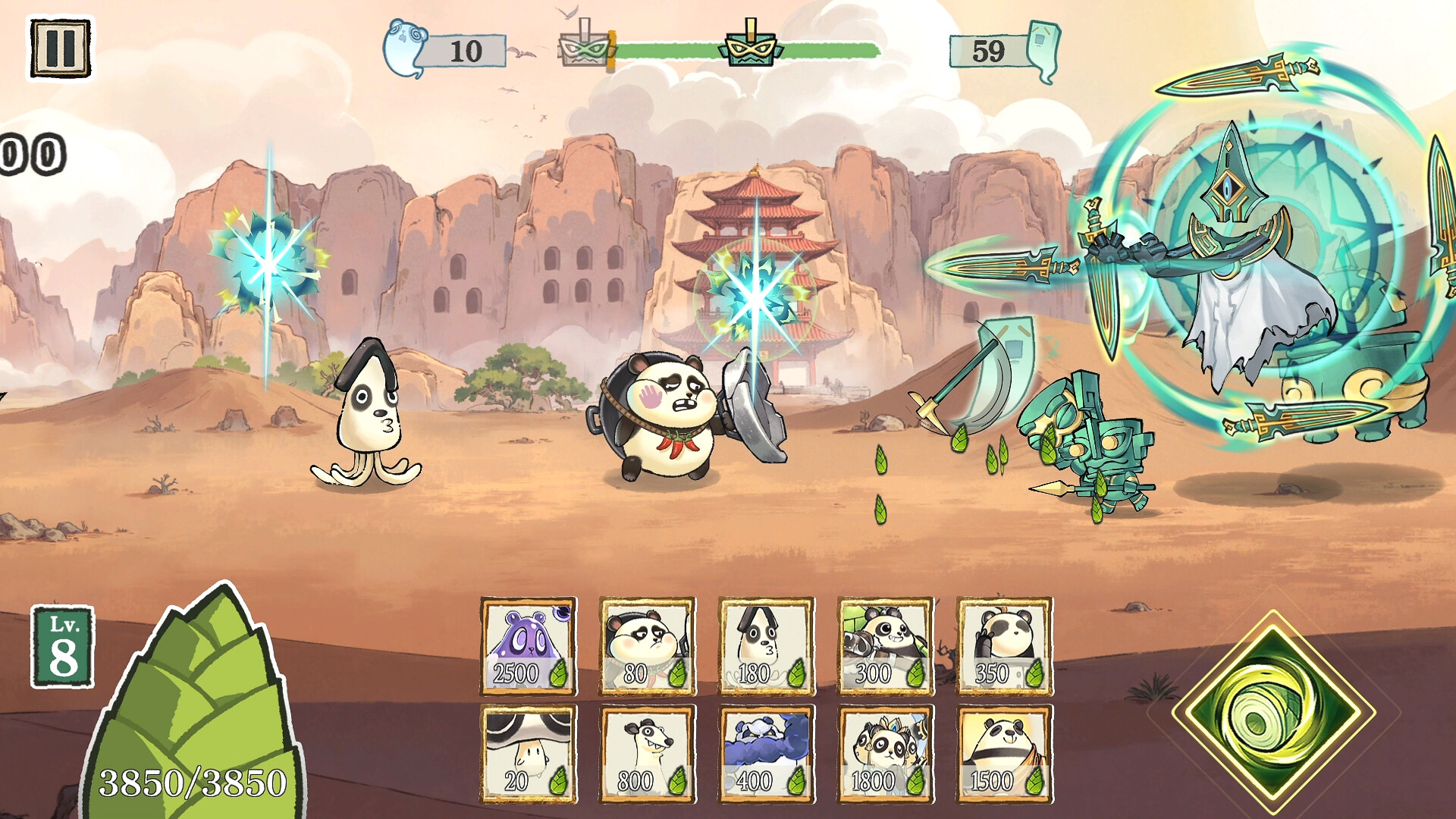 Panda Defense: Bronze Rush screenshot 3