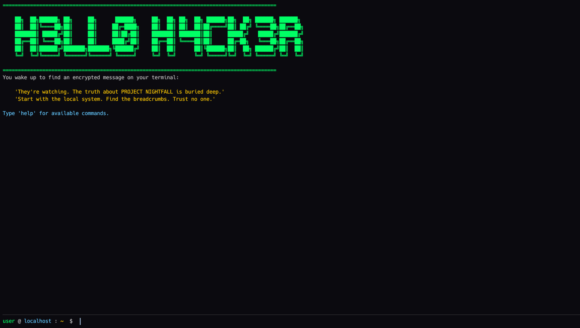 HELLO HACKER screenshot 1