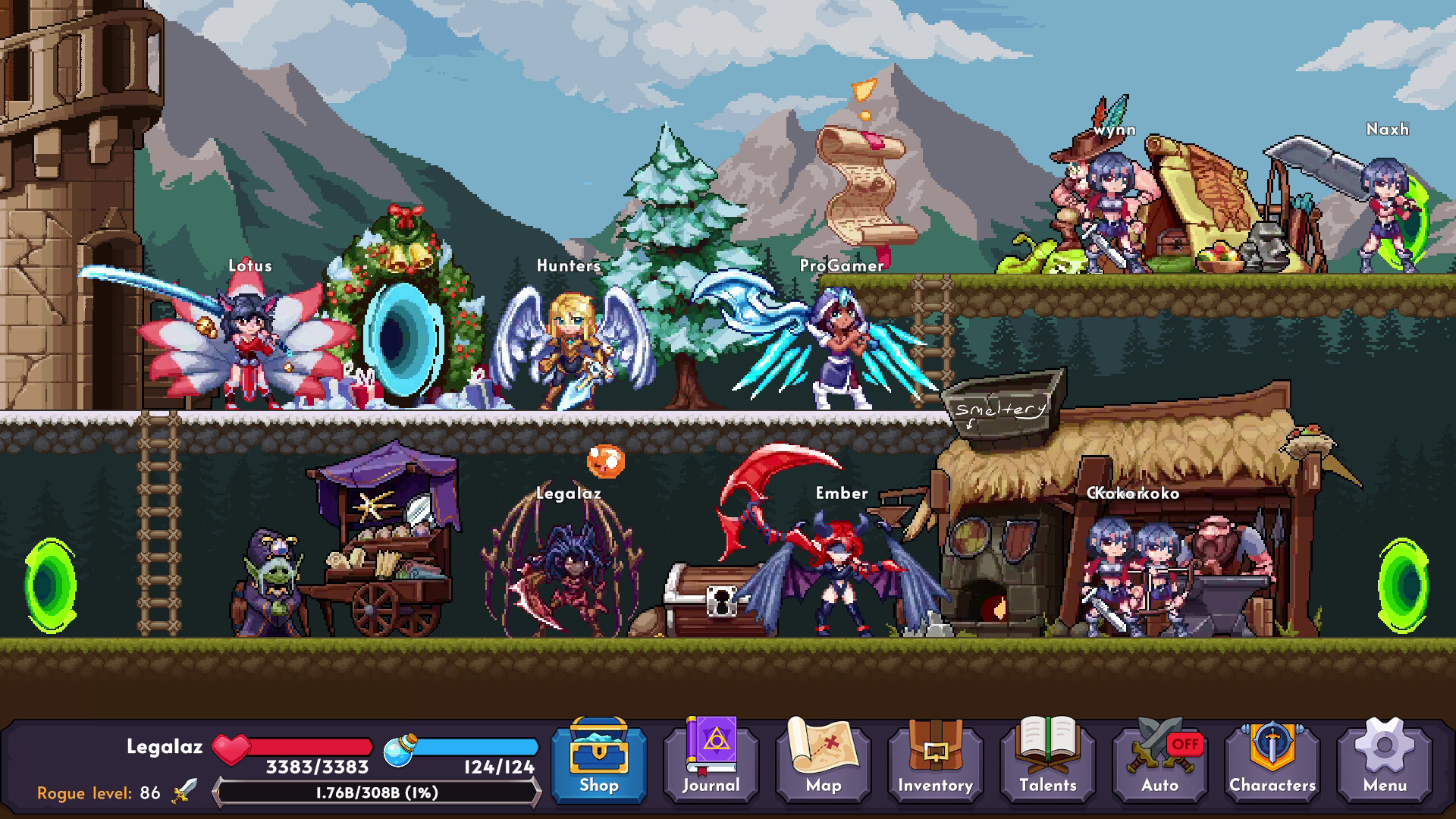Evitania Online - Idle RPG screenshot 1