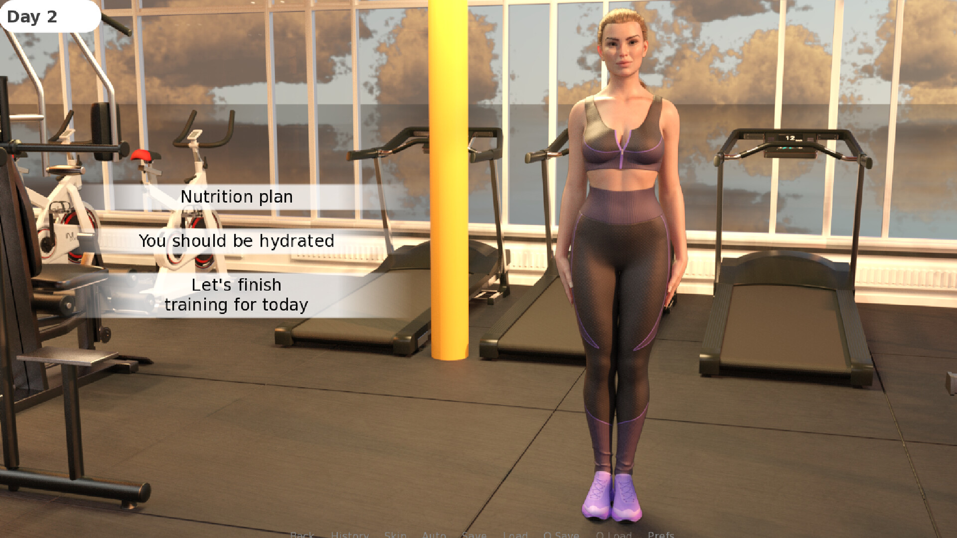 Fitness game screenshot 1