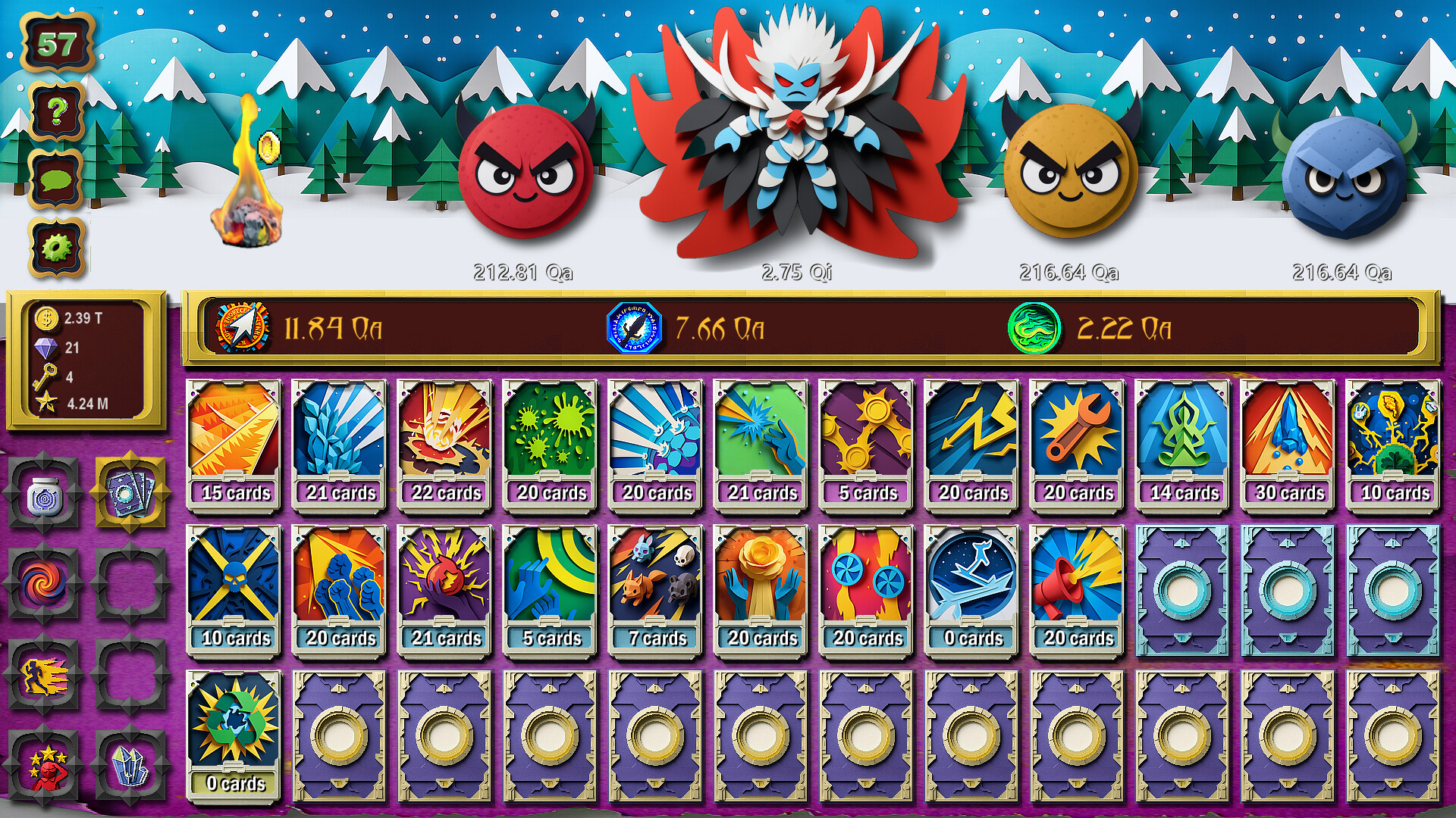 Card Storm Idle HD screenshot 1