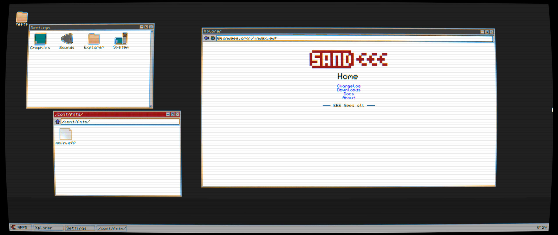 SandEEE screenshot 1