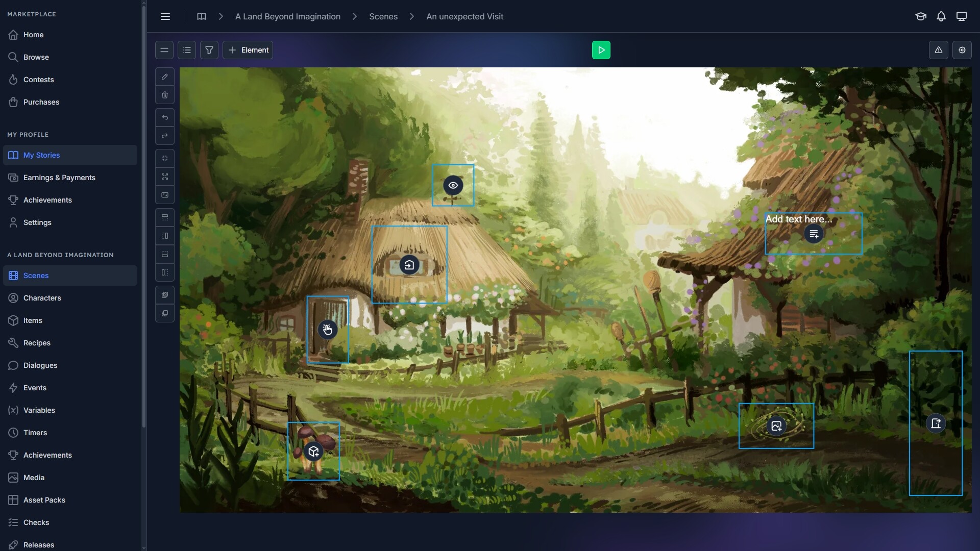 Talescape: Write. Branch. Play. screenshot 3