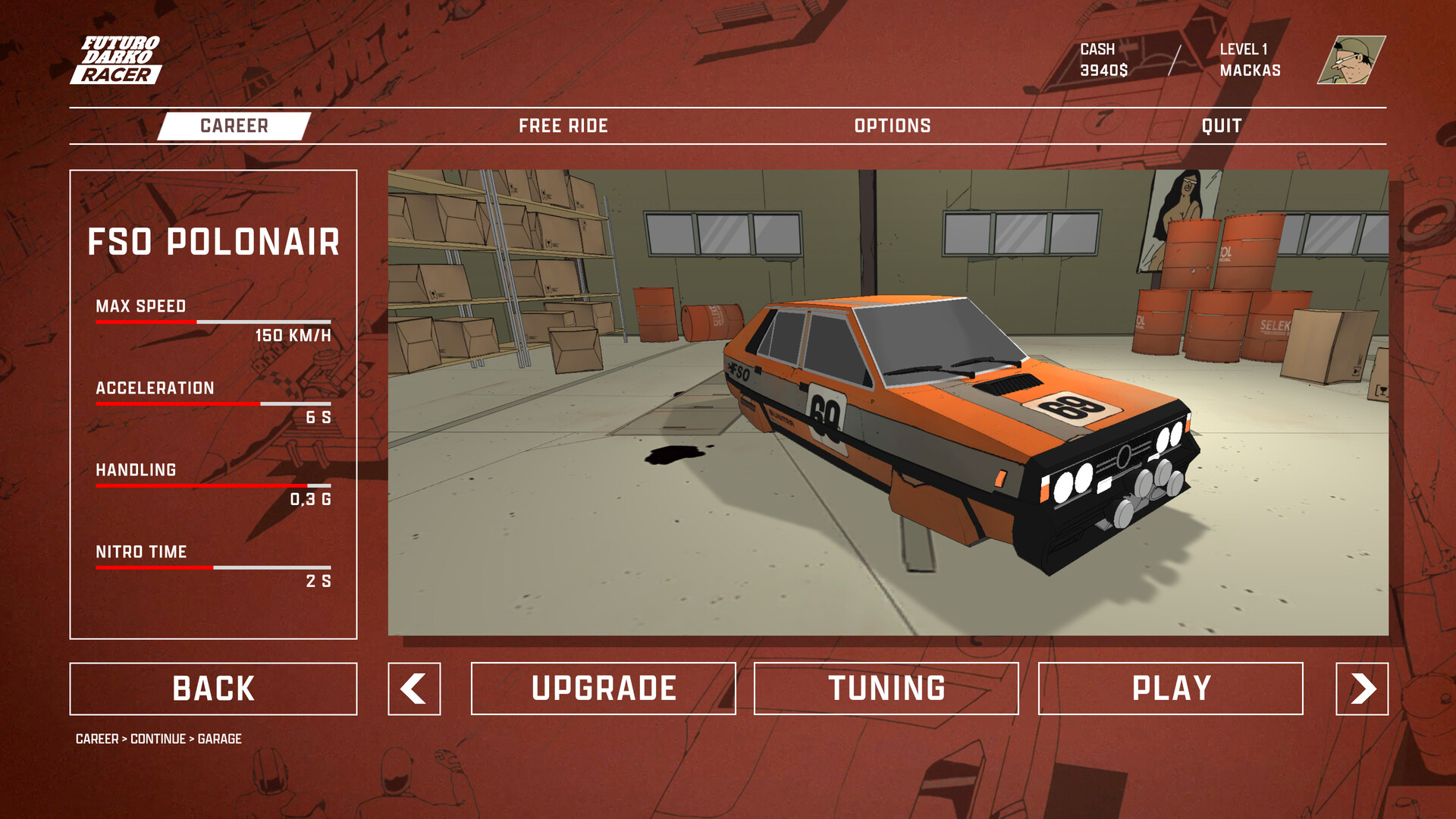 FUTURO DARKO RACER screenshot 7