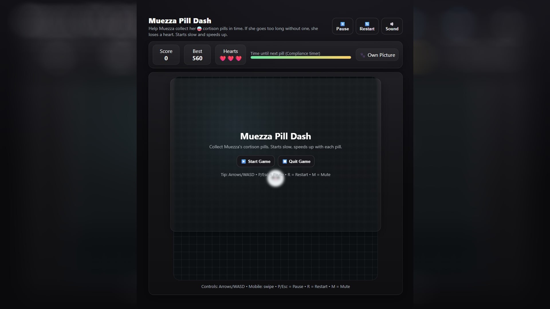 Muezza Pill Dash screenshot 1