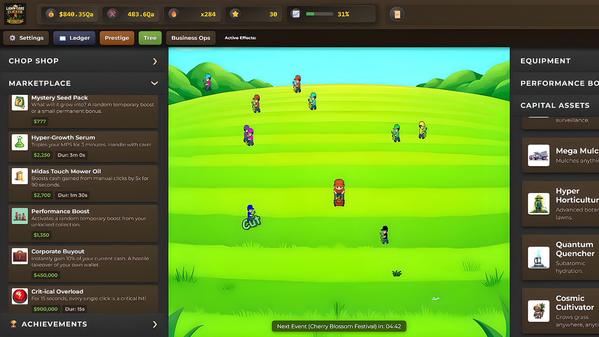 Lawn Care Clicker Deluxe screenshot 4