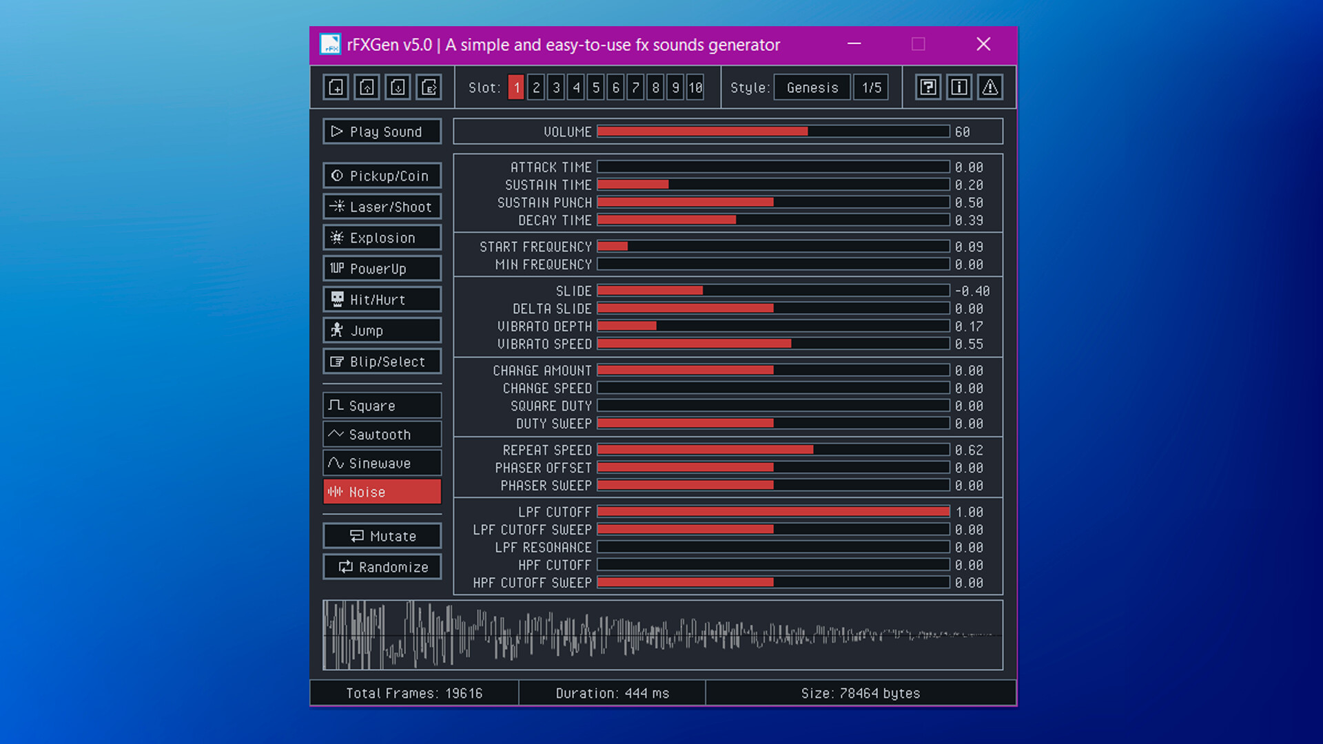rFXGen screenshot 1