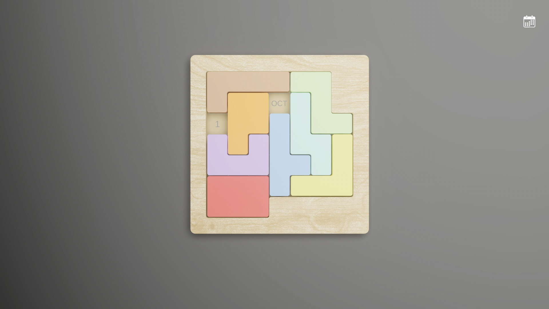 Calendar Puzzle screenshot 1