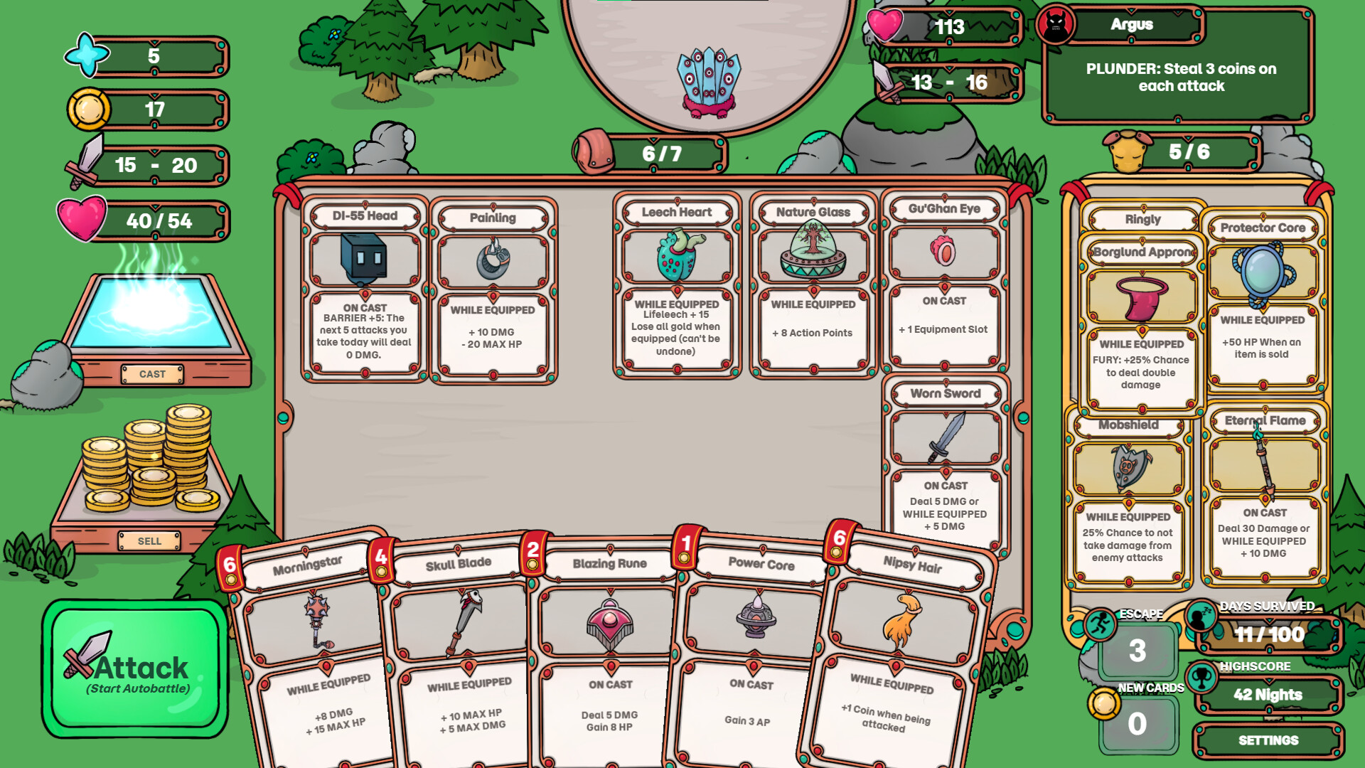 Runewood: Hundred Nights screenshot 1