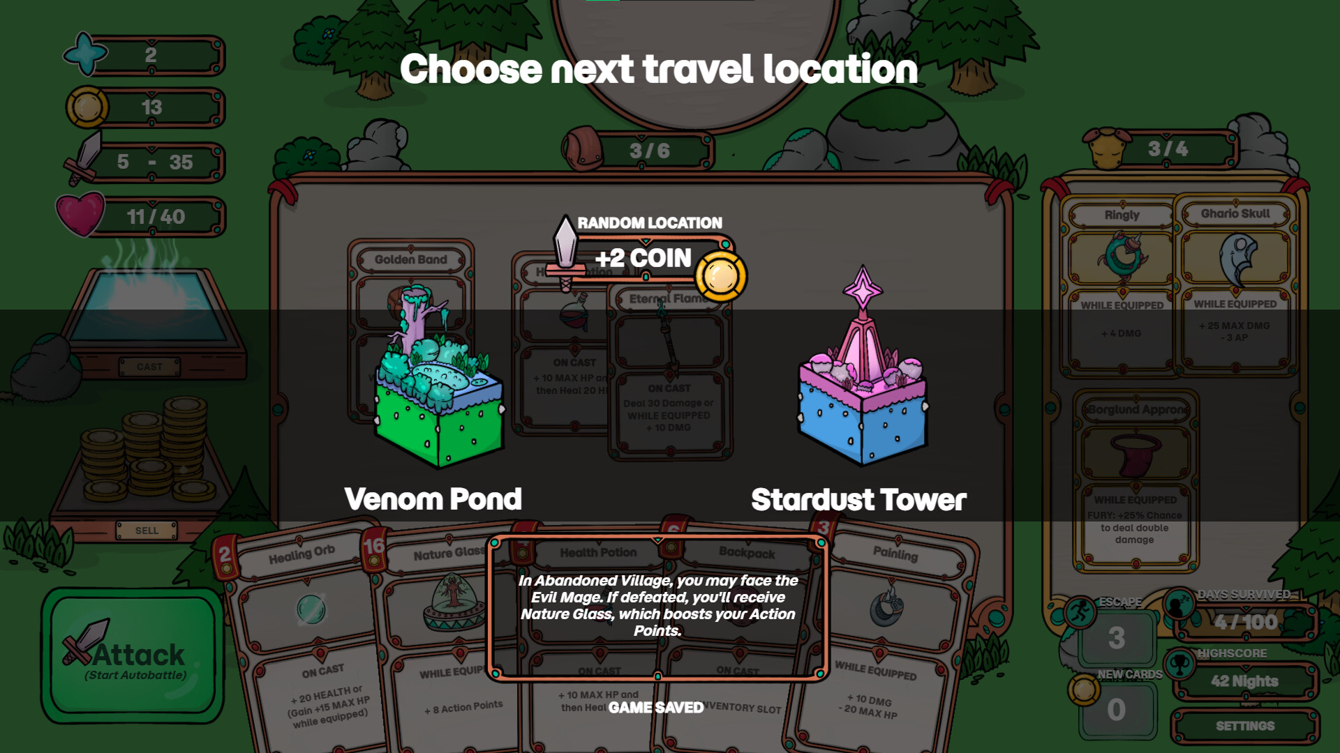 Runewood: Hundred Nights screenshot 2
