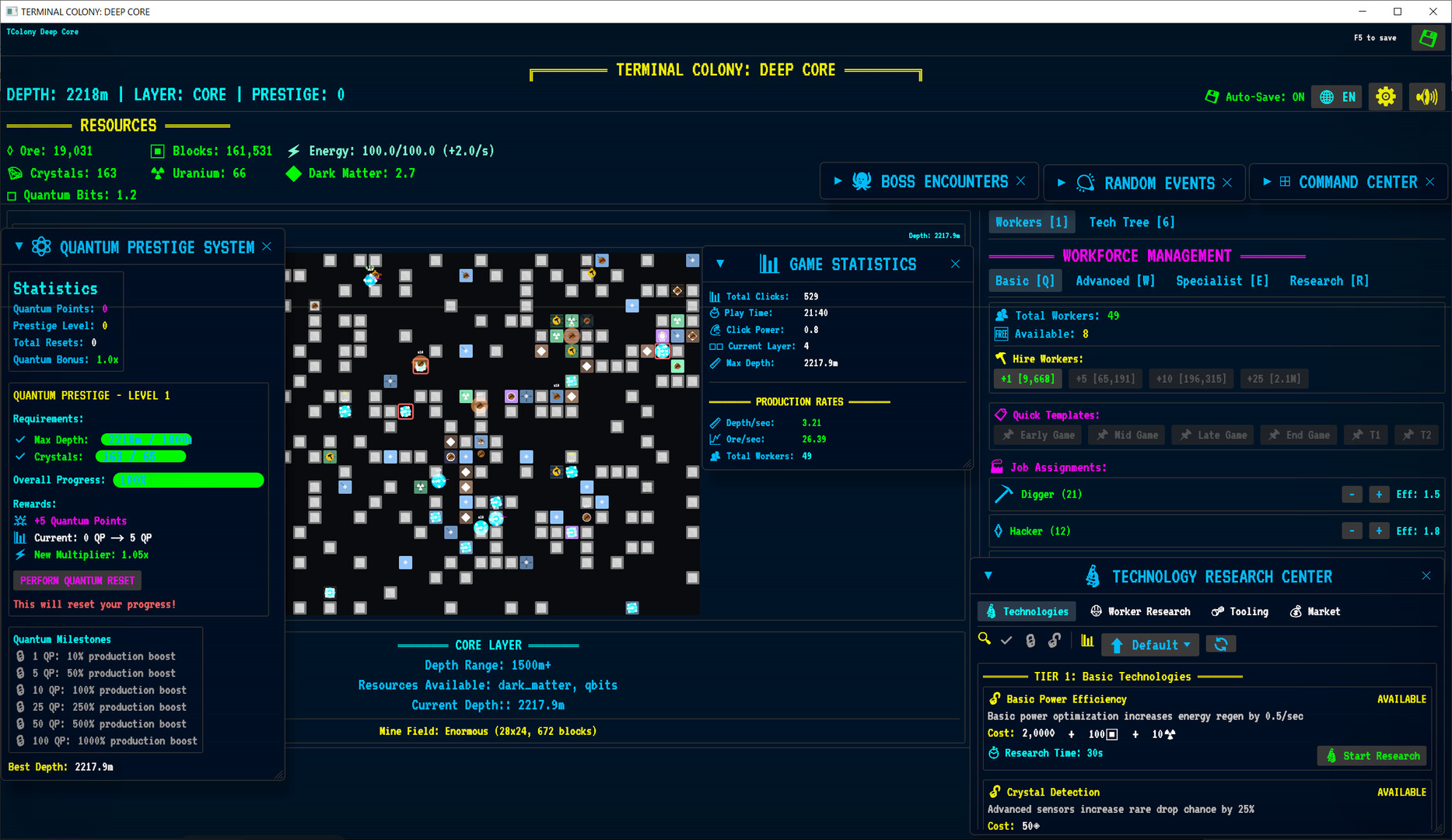 Terminal Colony Deep Core screenshot 1