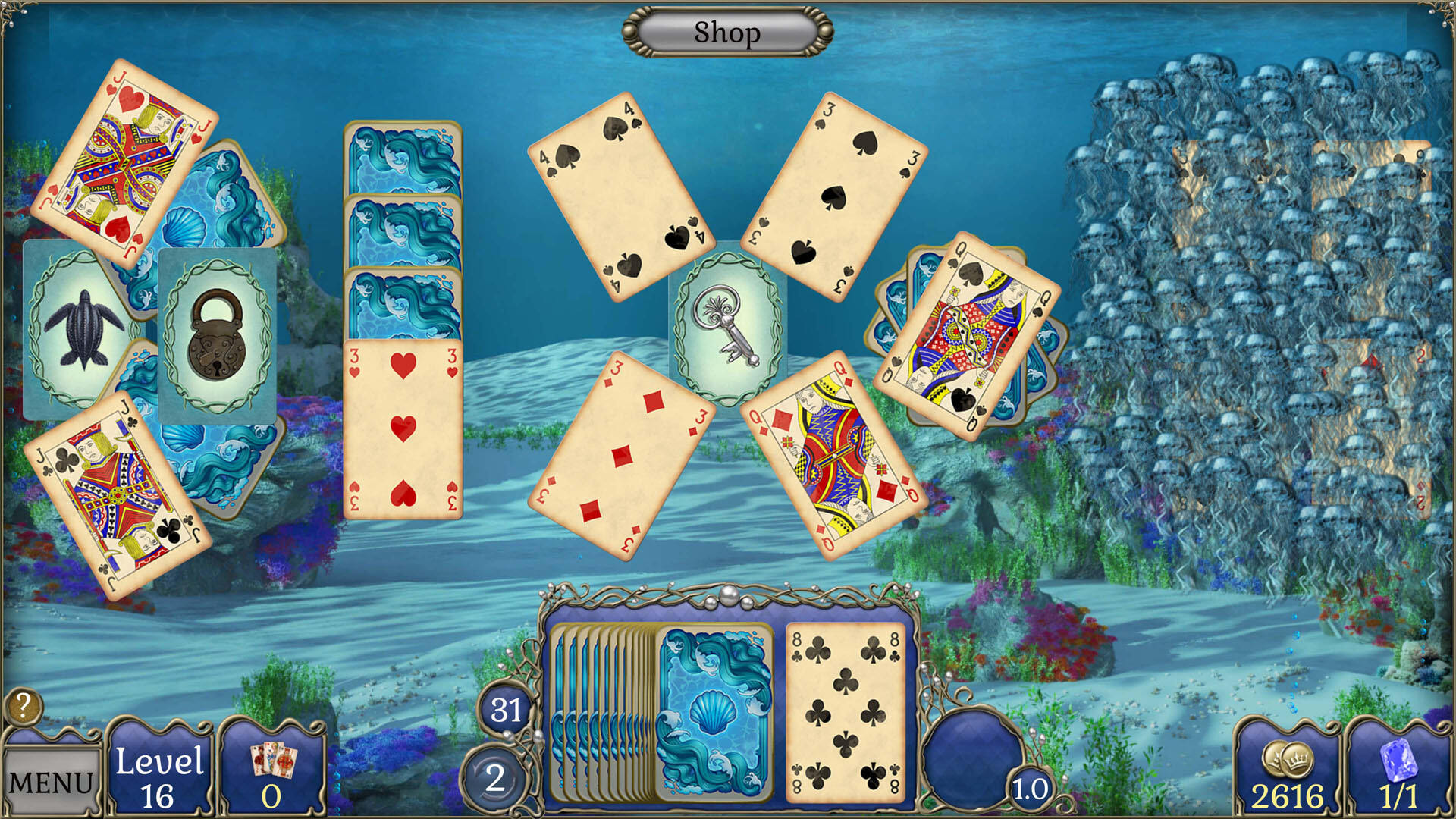 Jewel Match Atlantis Solitaire 5 - Collector's Edition screenshot 3