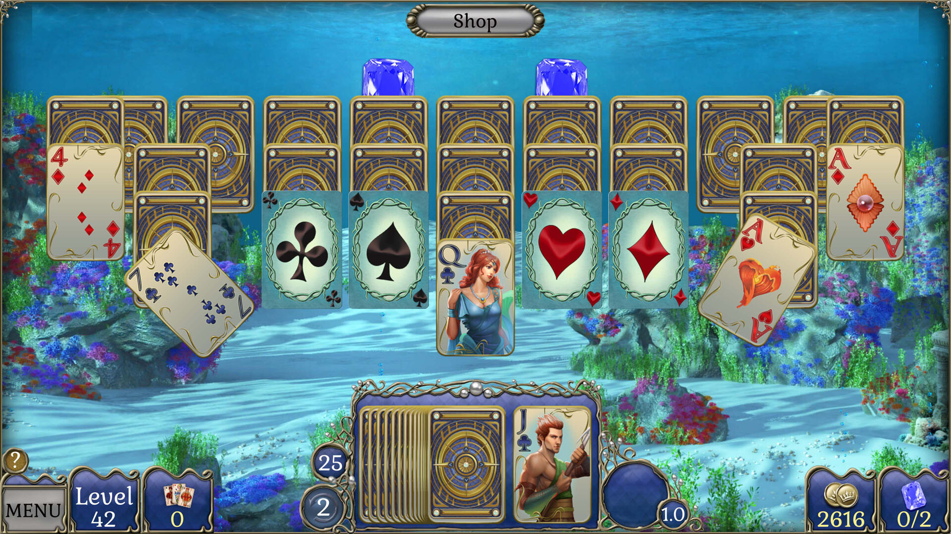 Jewel Match Atlantis Solitaire 5 - Collector's Edition screenshot 7