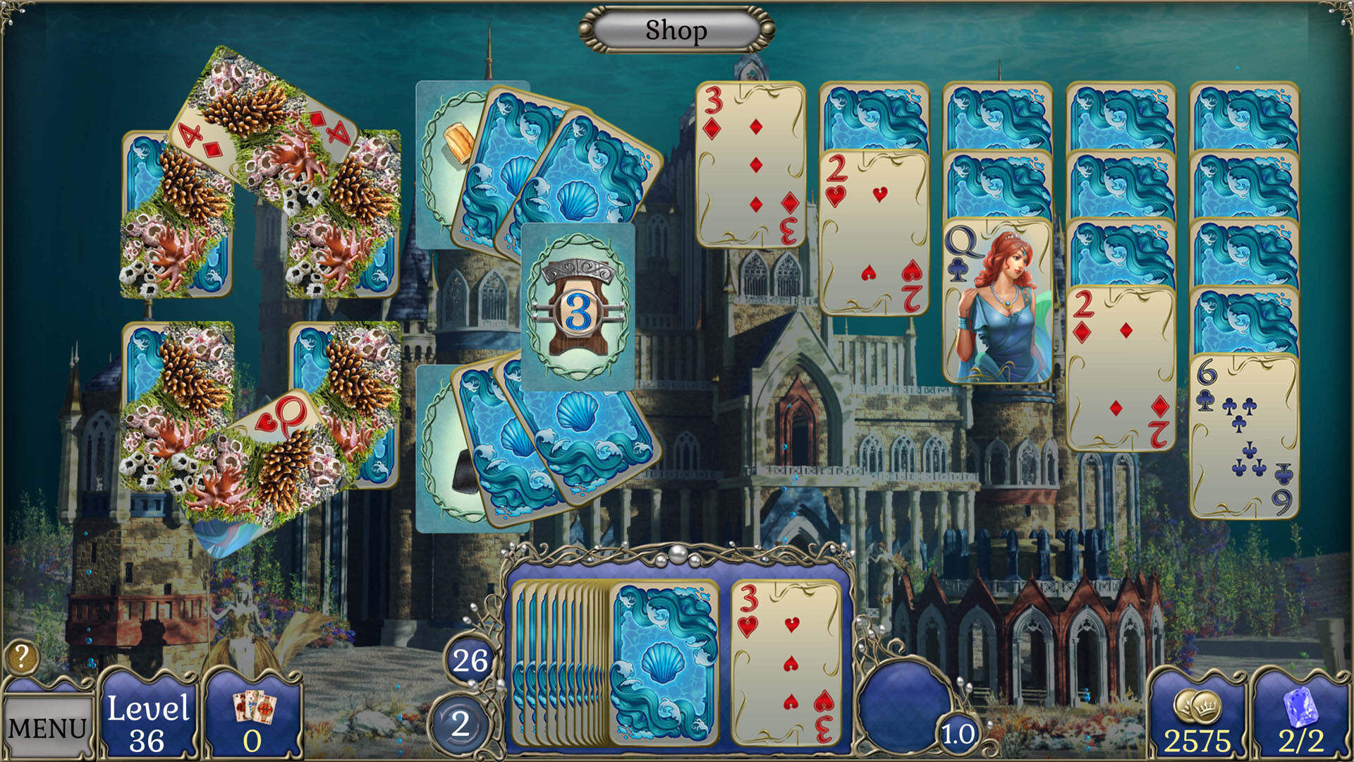 Jewel Match Atlantis Solitaire 5 - Collector's Edition screenshot 1