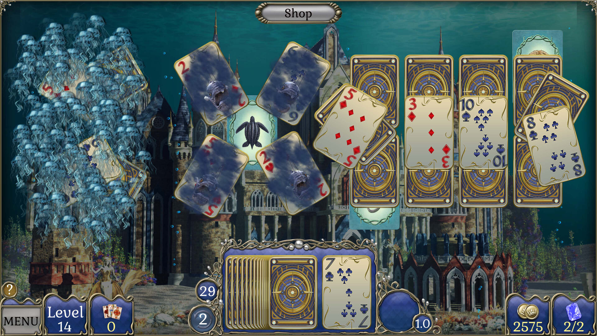 Jewel Match Atlantis Solitaire 5 - Collector's Edition screenshot 8