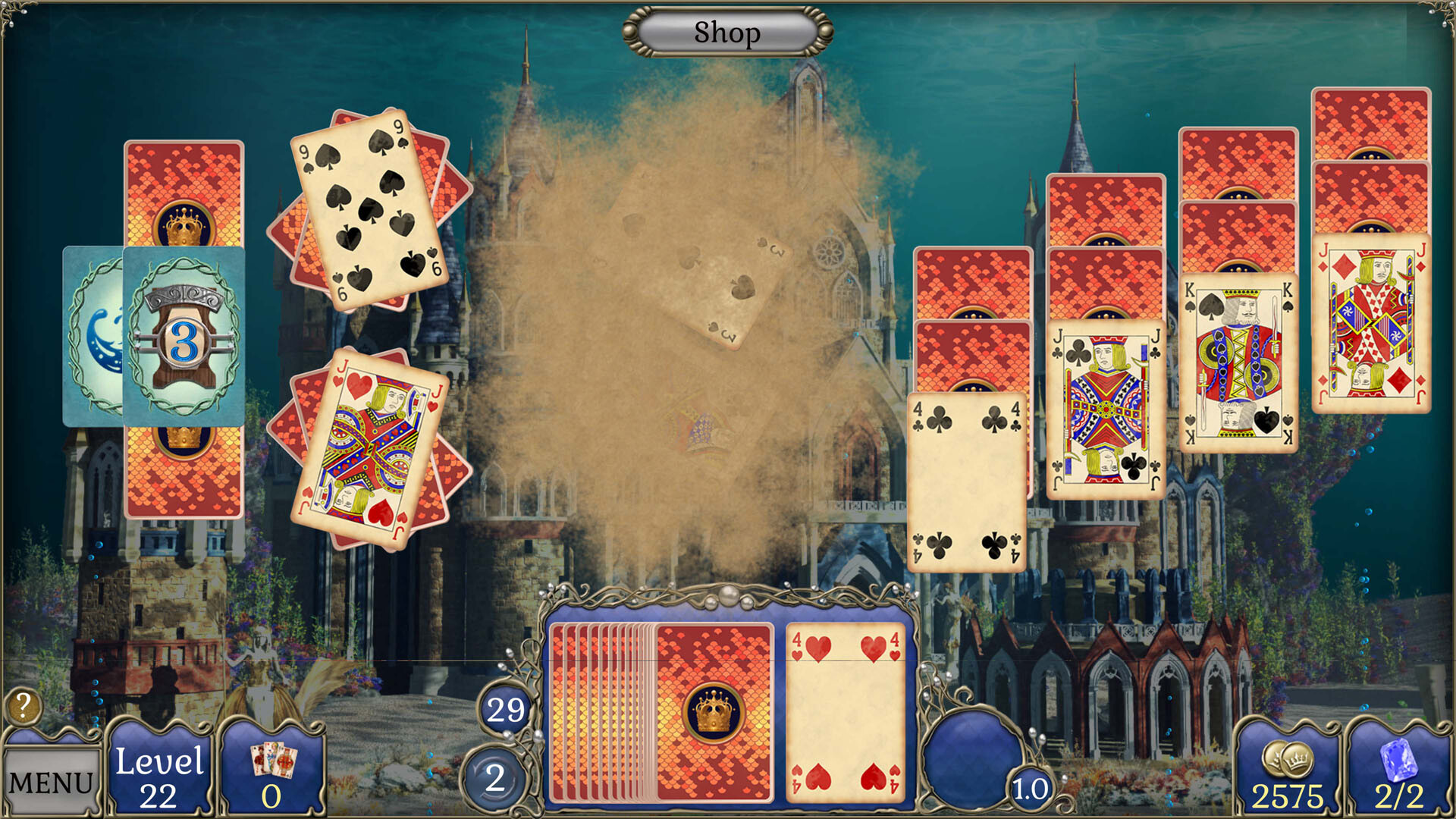 Jewel Match Atlantis Solitaire 5 - Collector's Edition screenshot 2