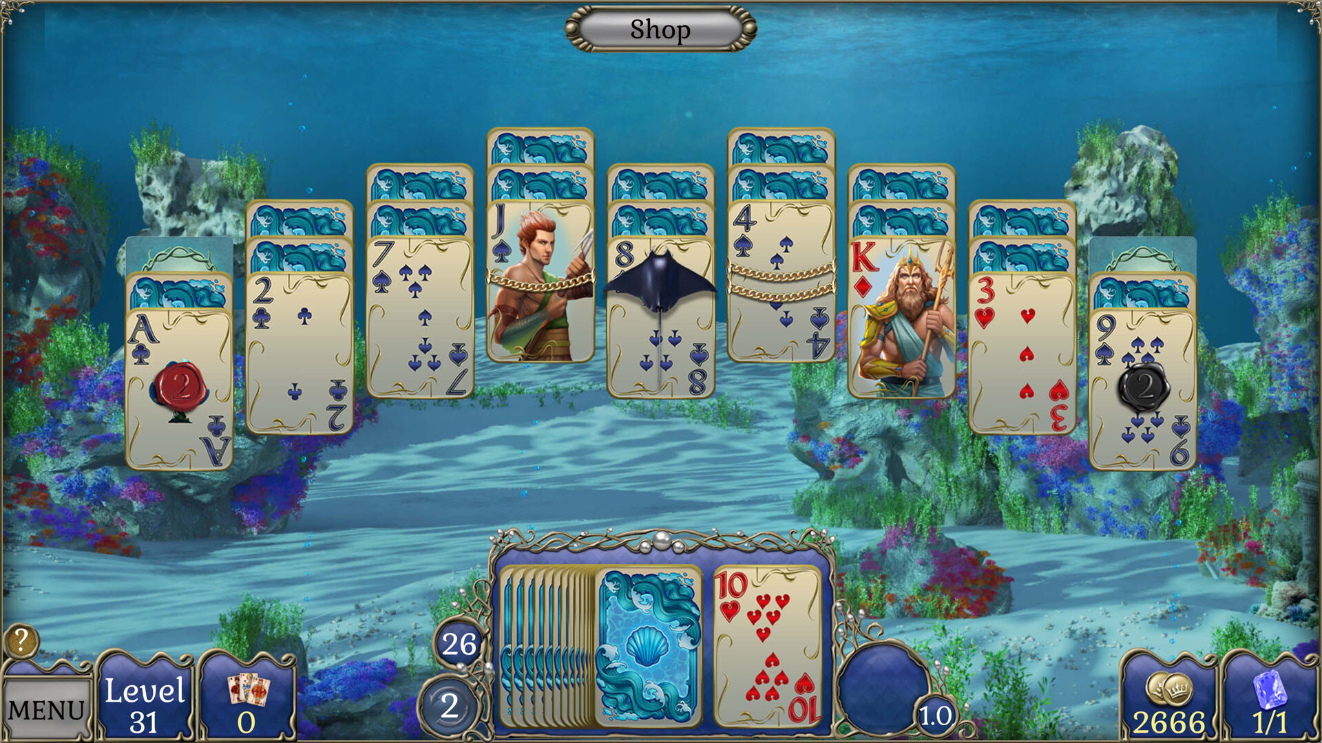 Jewel Match Atlantis Solitaire 5 - Collector's Edition screenshot 12