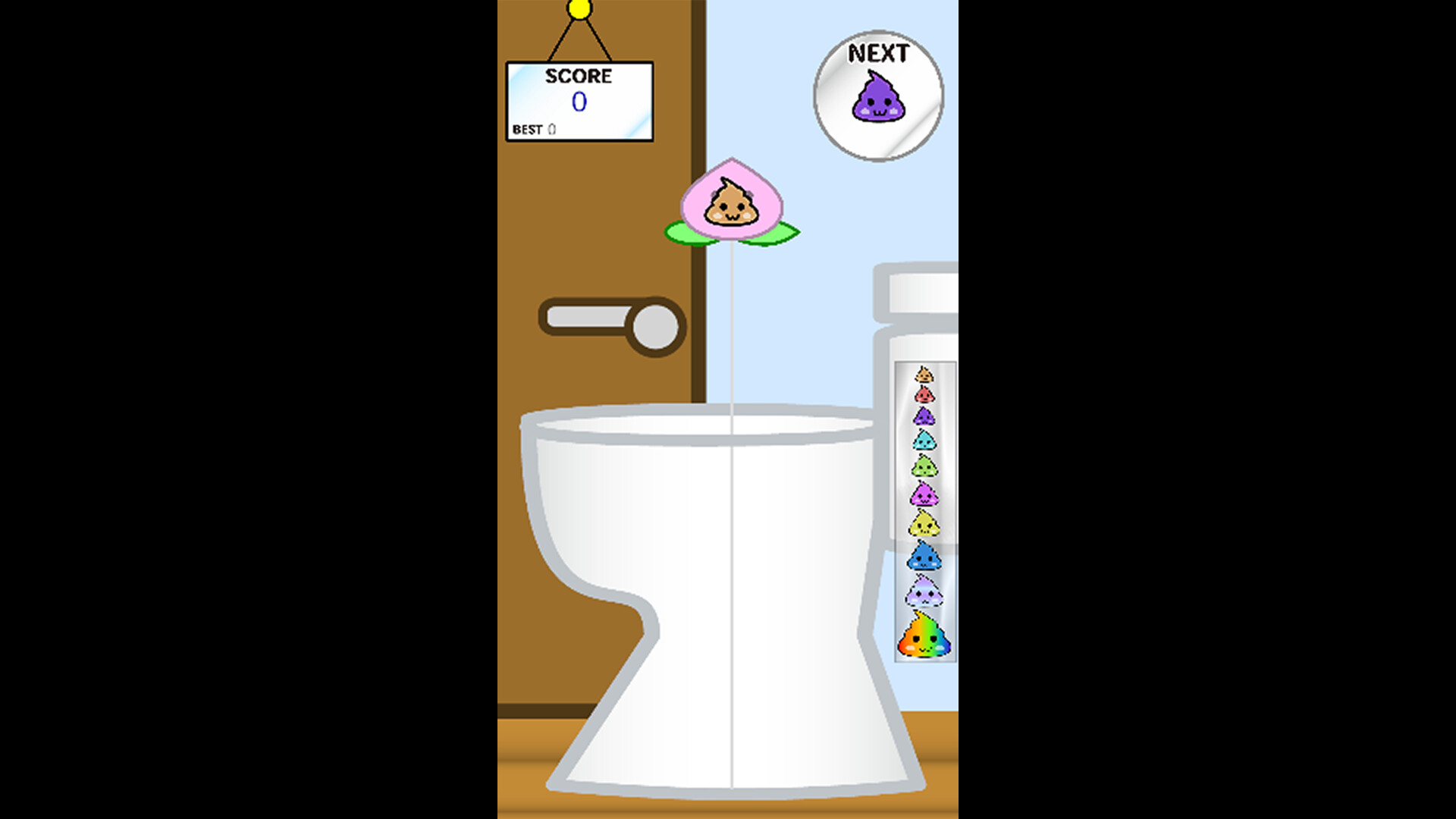 Poop Game【Suika-Style Falling Puzzle】 screenshot 1