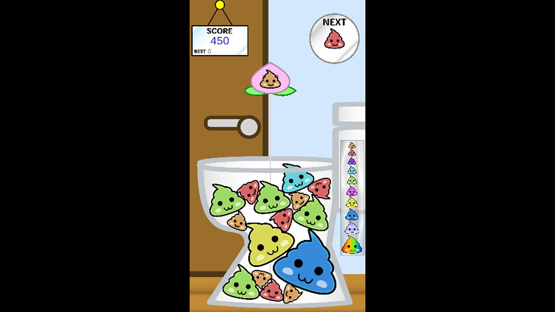 Poop Game【Suika-Style Falling Puzzle】 screenshot 5