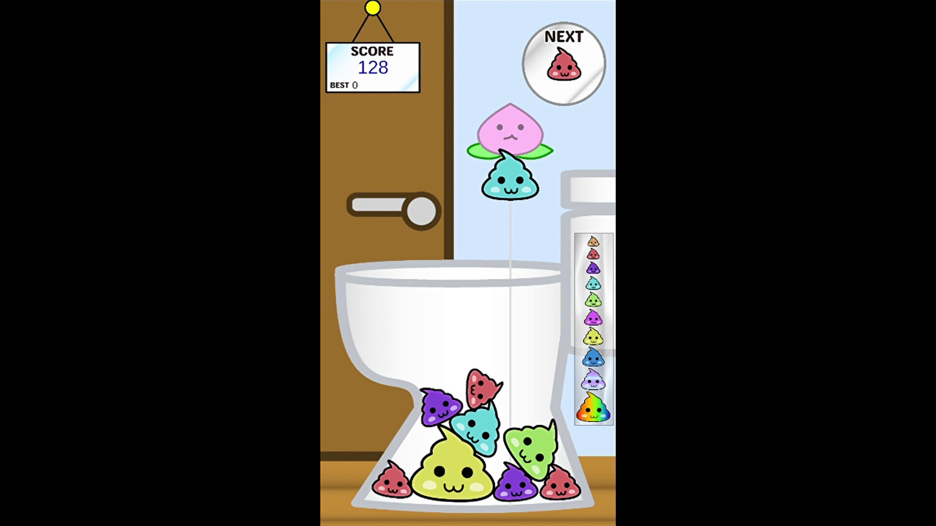 Poop Game【Suika-Style Falling Puzzle】 screenshot 4