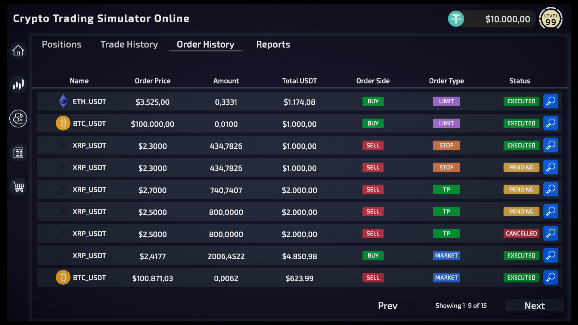 Crypto Trading Simulator screenshot 15