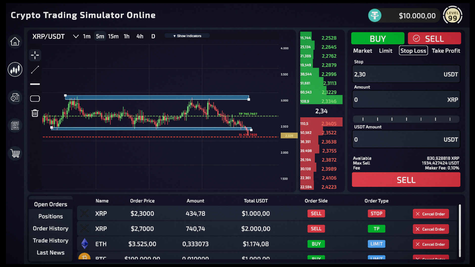 Crypto Trading Simulator screenshot 8