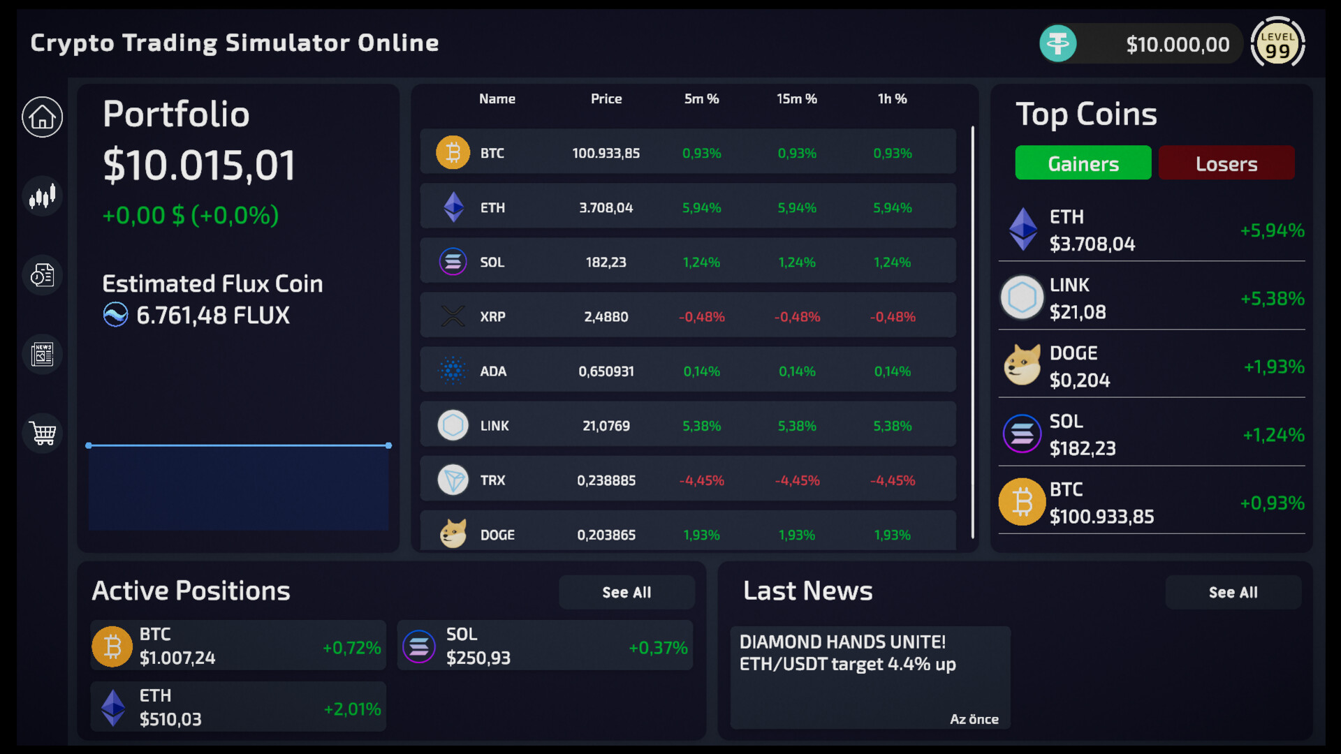 Crypto Trading Simulator screenshot 10