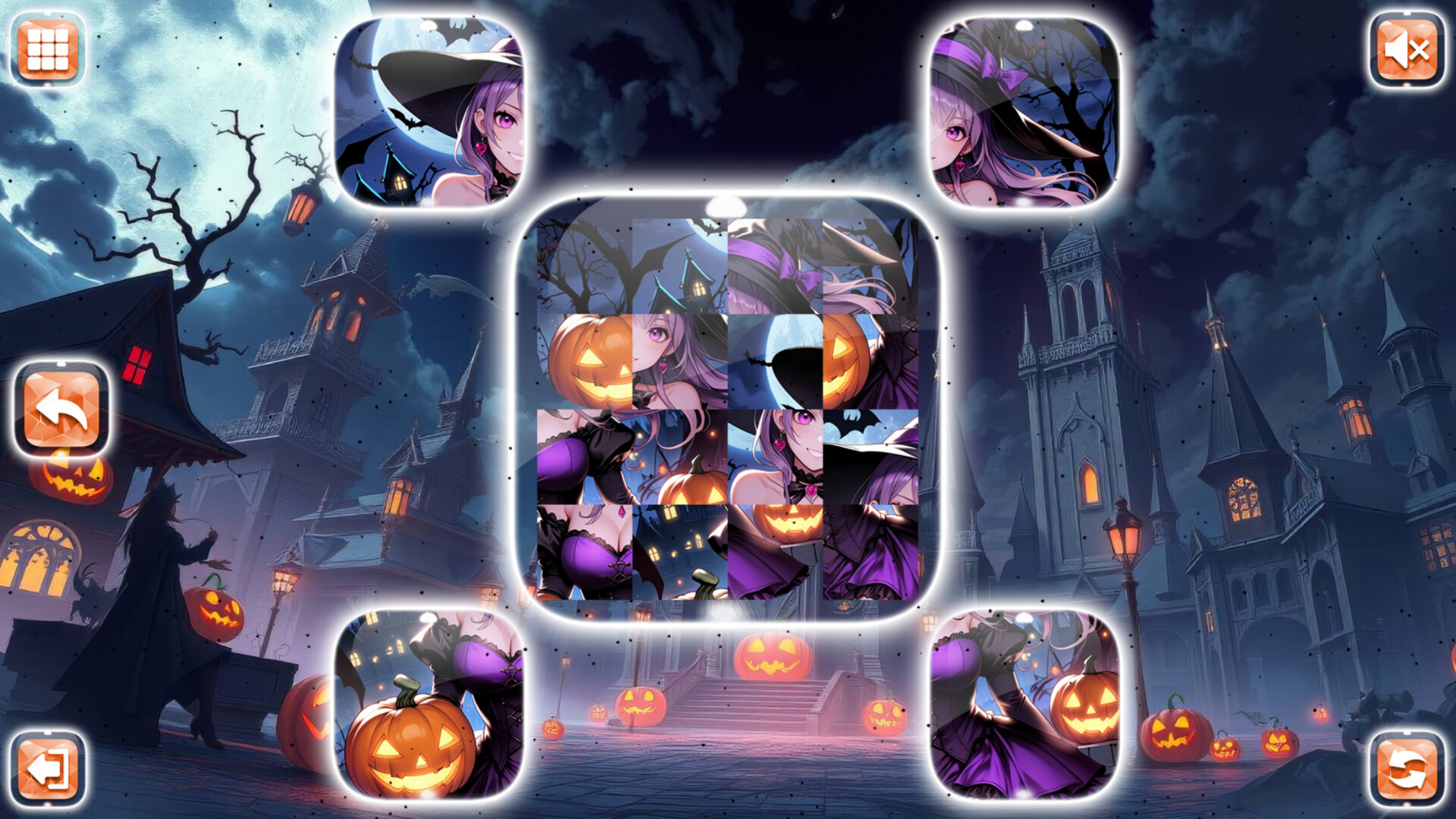 Lovely Anime Puzzle: Halloween screenshot 3
