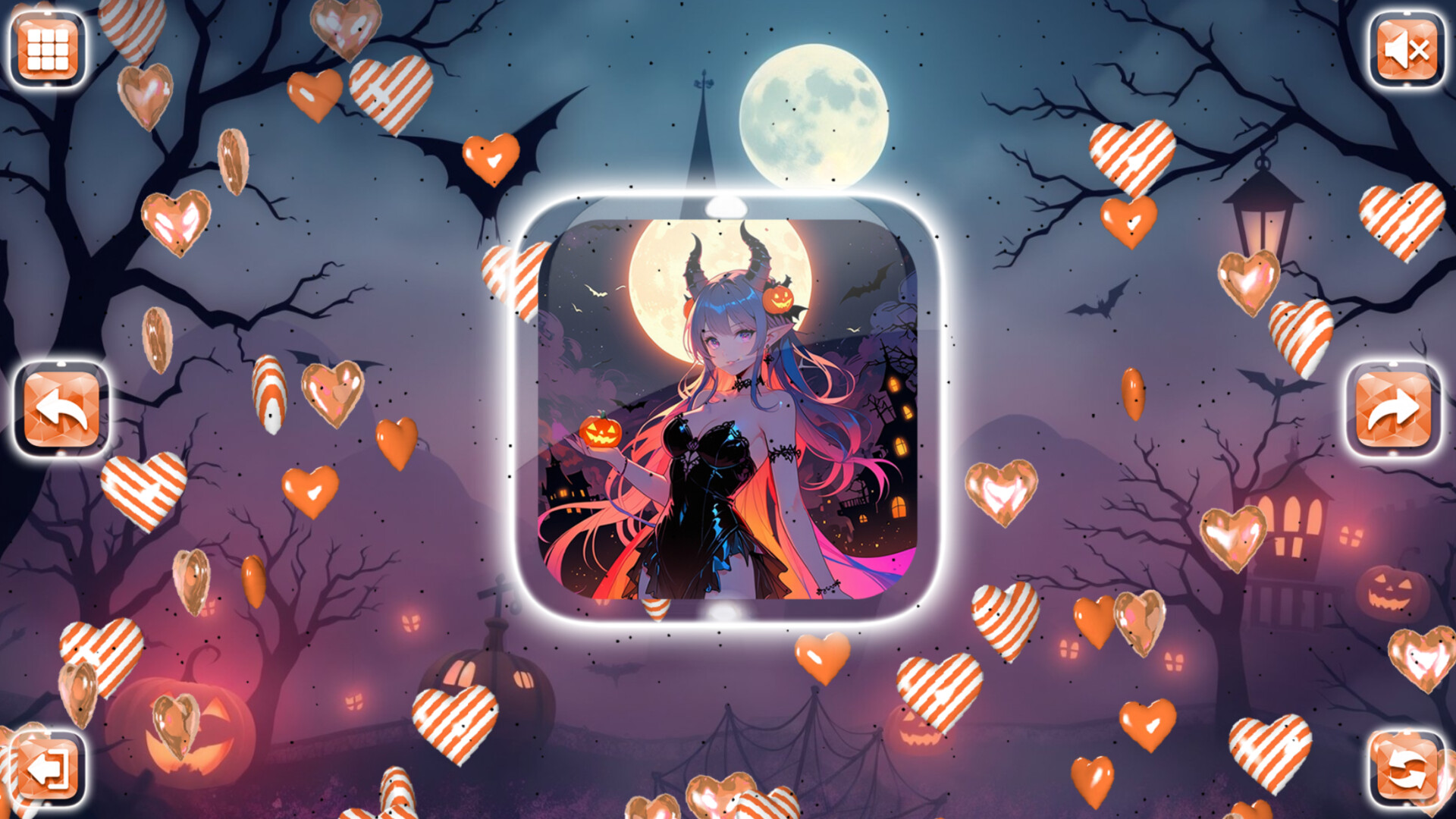 Lovely Anime Puzzle: Halloween screenshot 8