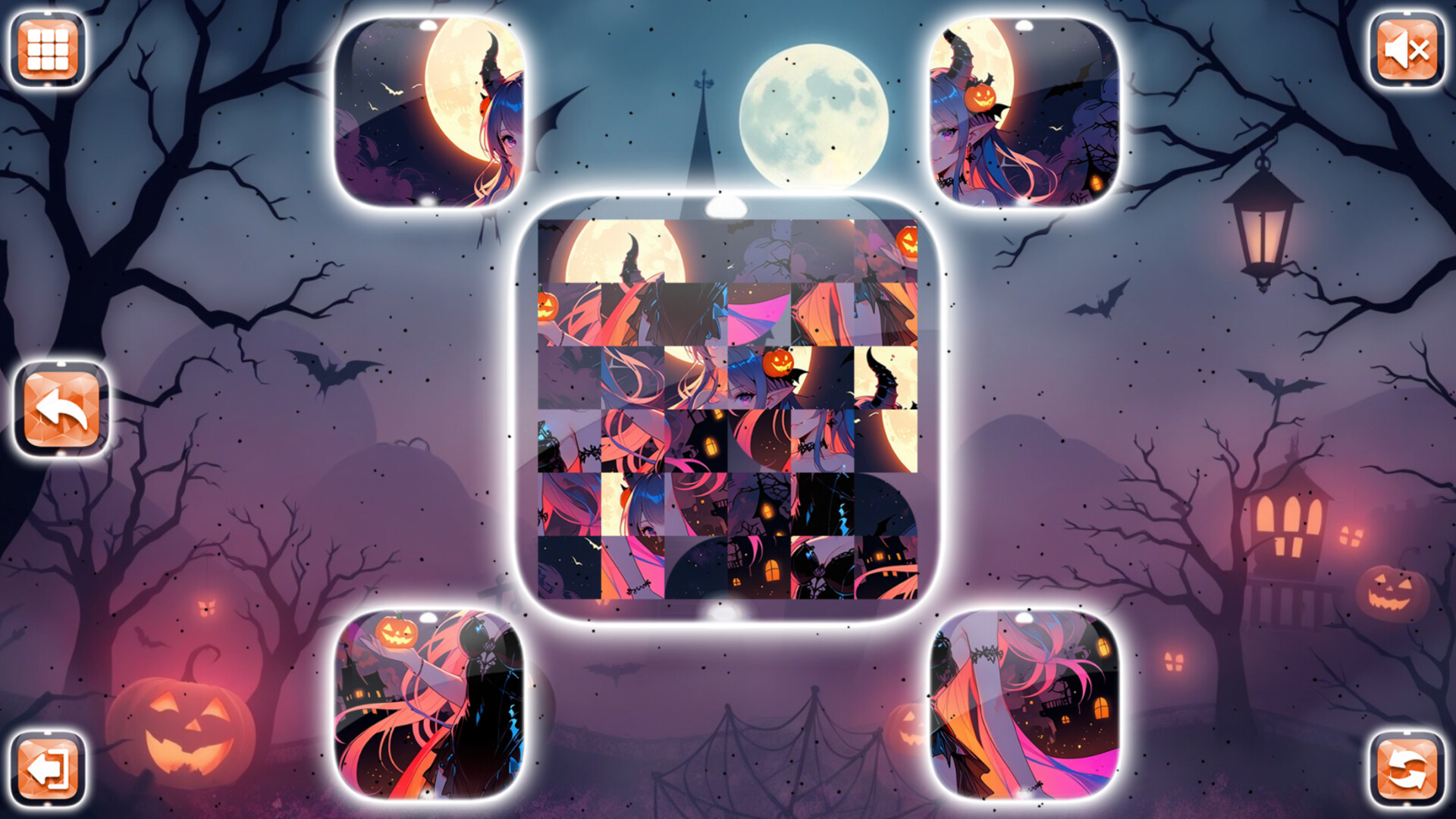 Lovely Anime Puzzle: Halloween screenshot 7