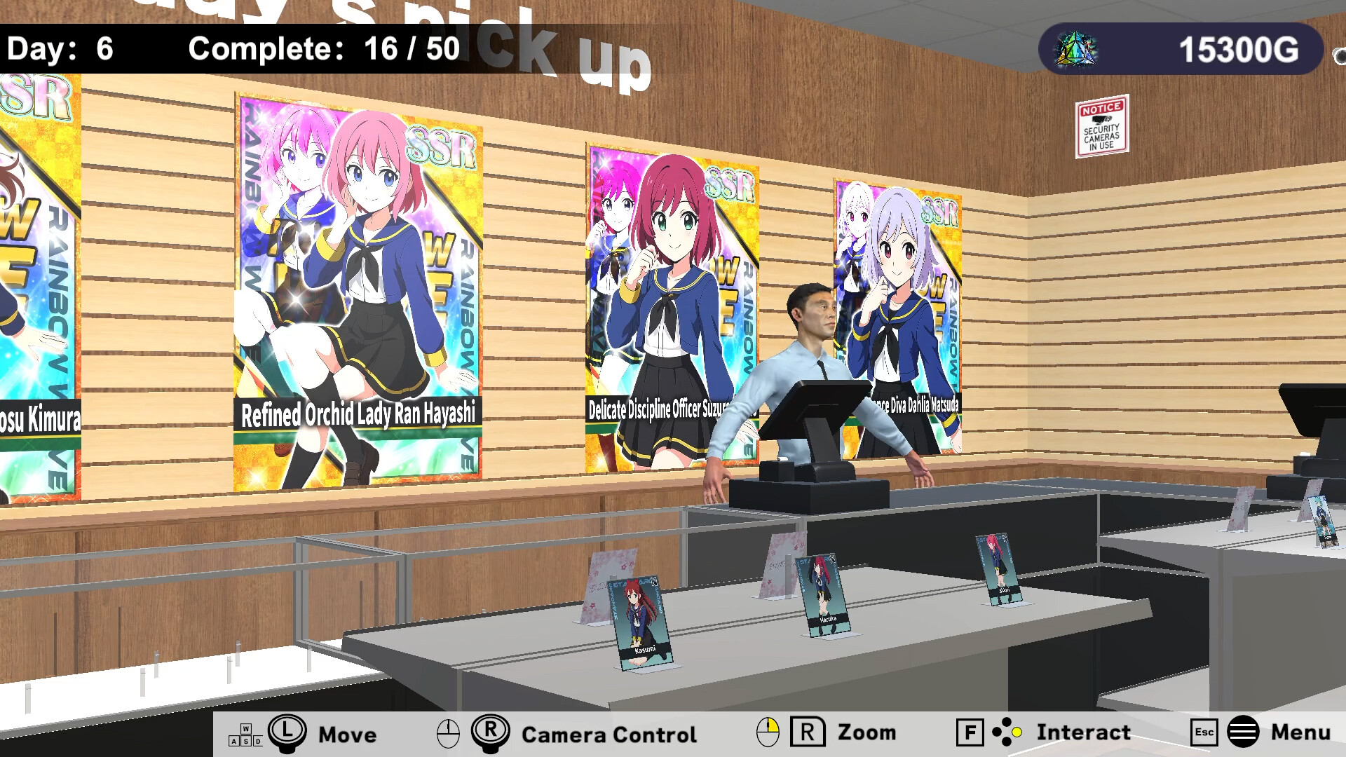 Schoolgirl Card Pull Simulator screenshot 1