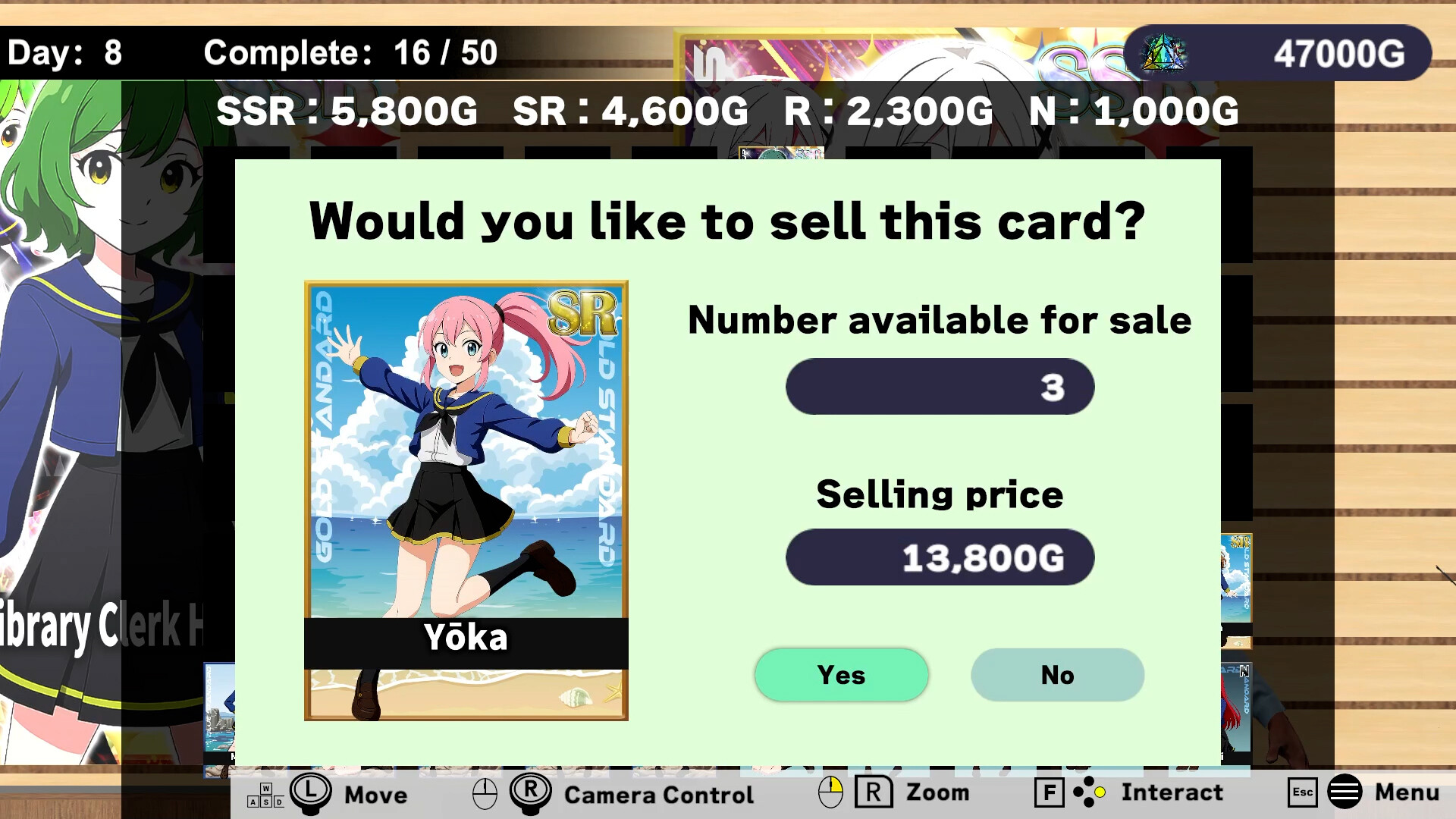Schoolgirl Card Pull Simulator screenshot 2