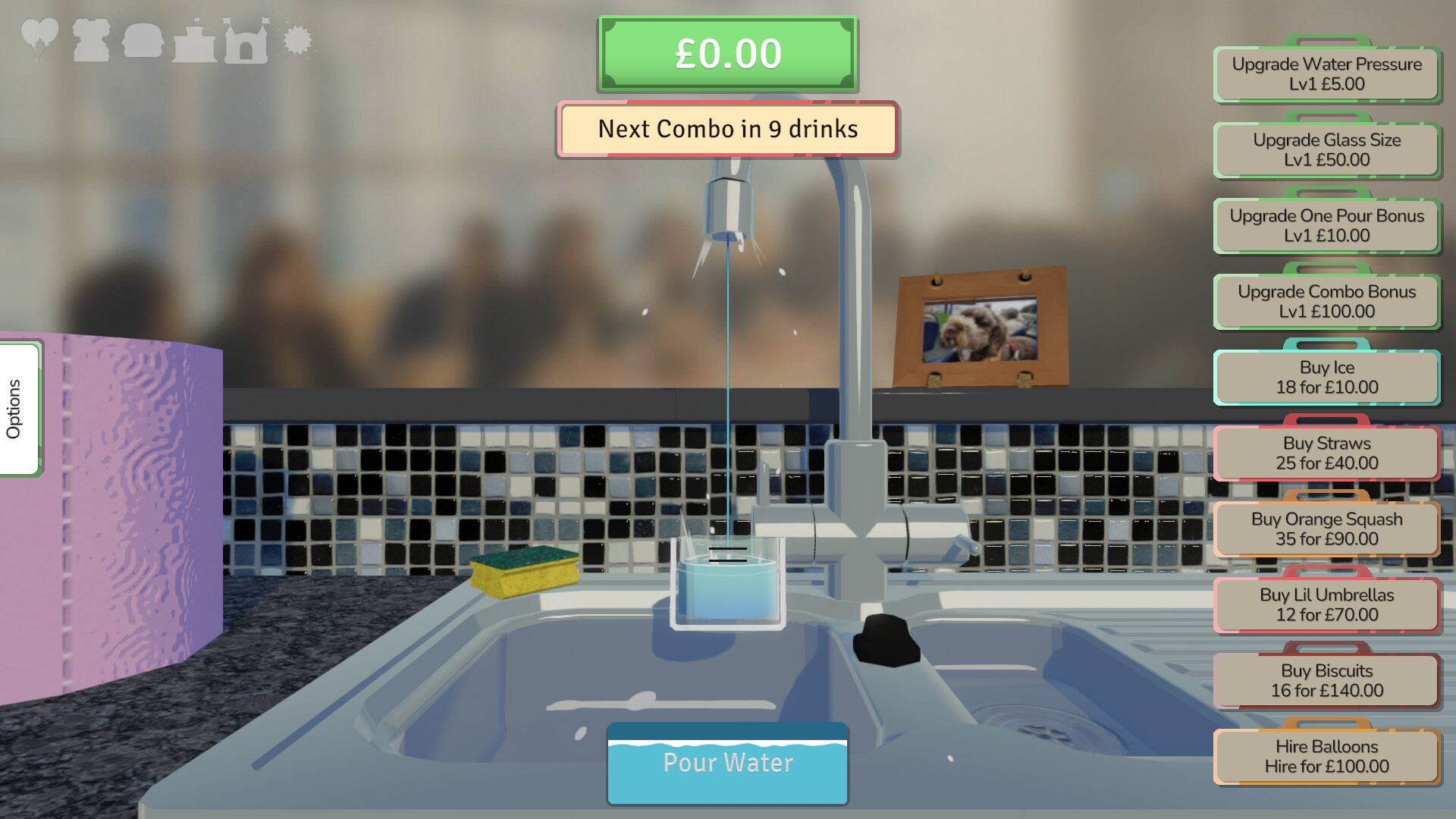 A stupid game about pouring drinks for the P.T.A. screenshot 1