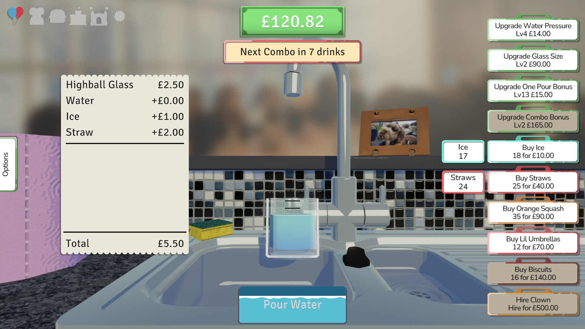 A stupid game about pouring drinks for the P.T.A. screenshot 4