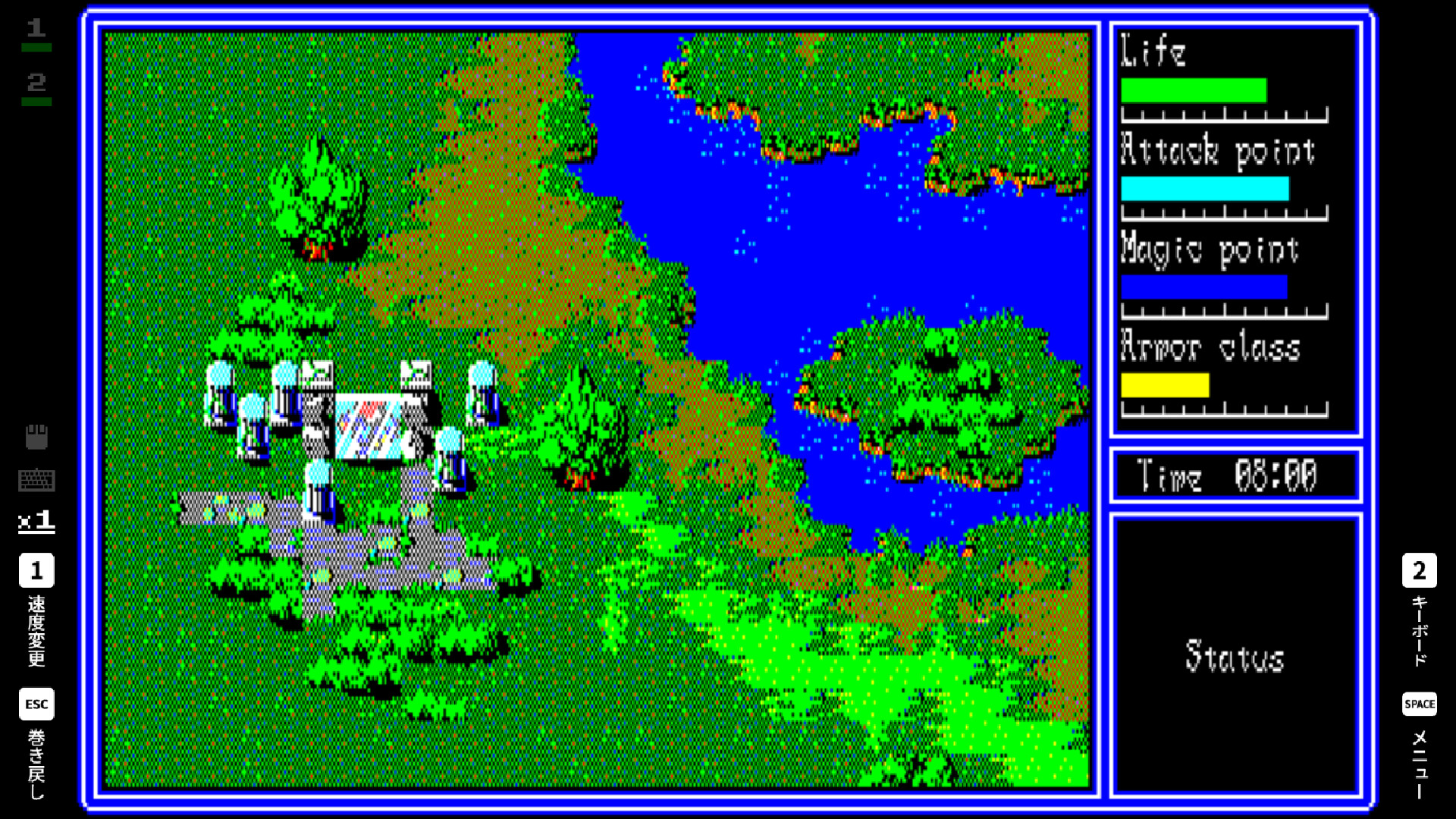 EGGCONSOLE HYDLIDE3 PC-8801mkIISR screenshot 8