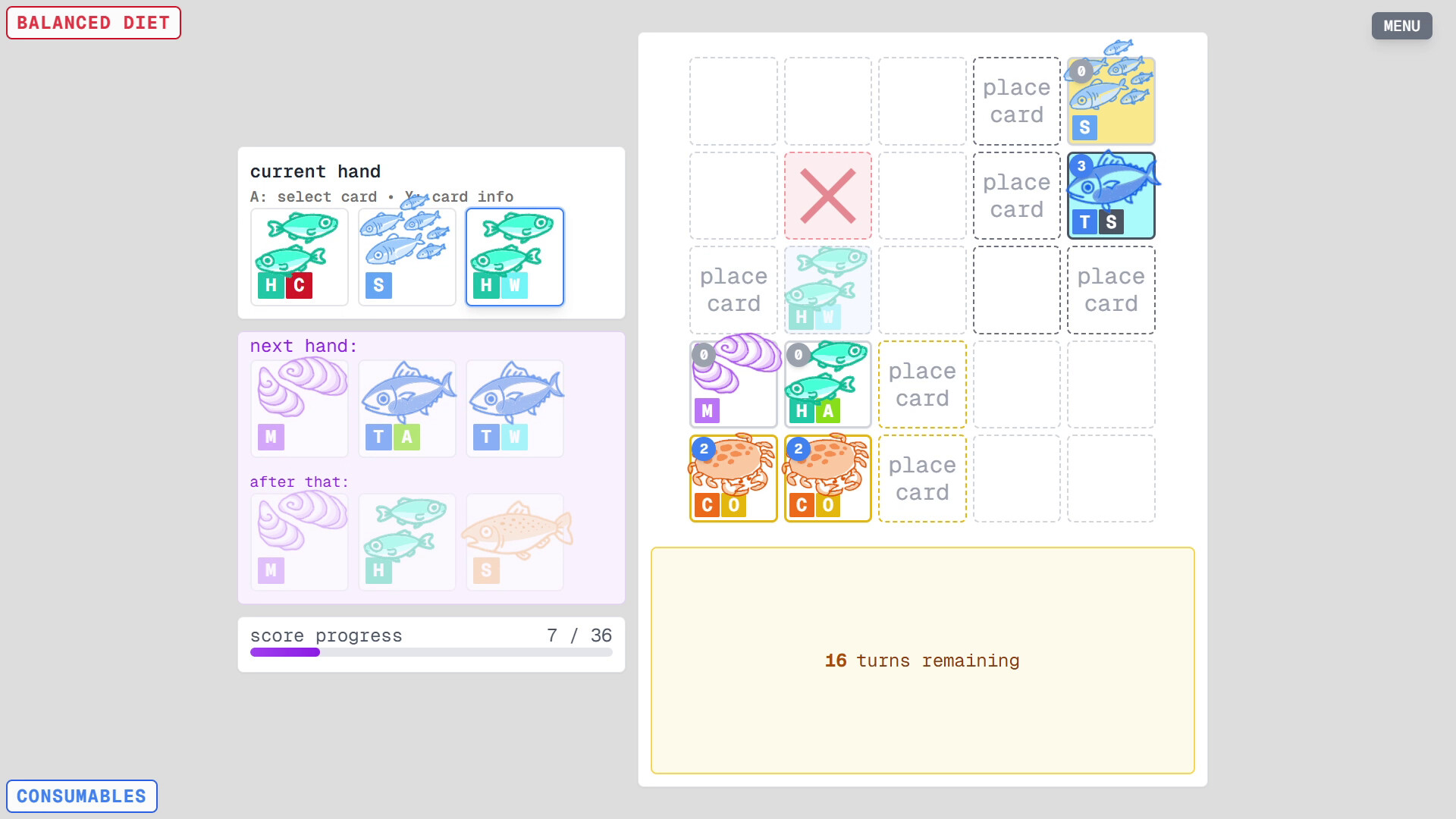 TINFISH SOLITAIRE screenshot 3