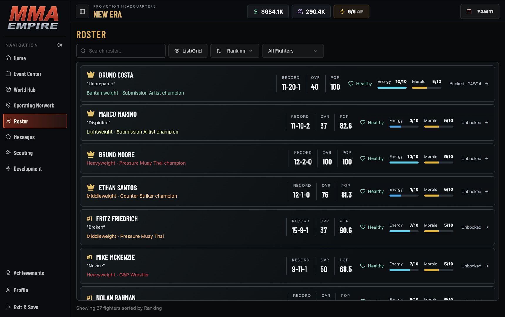 MMA Empire screenshot 3