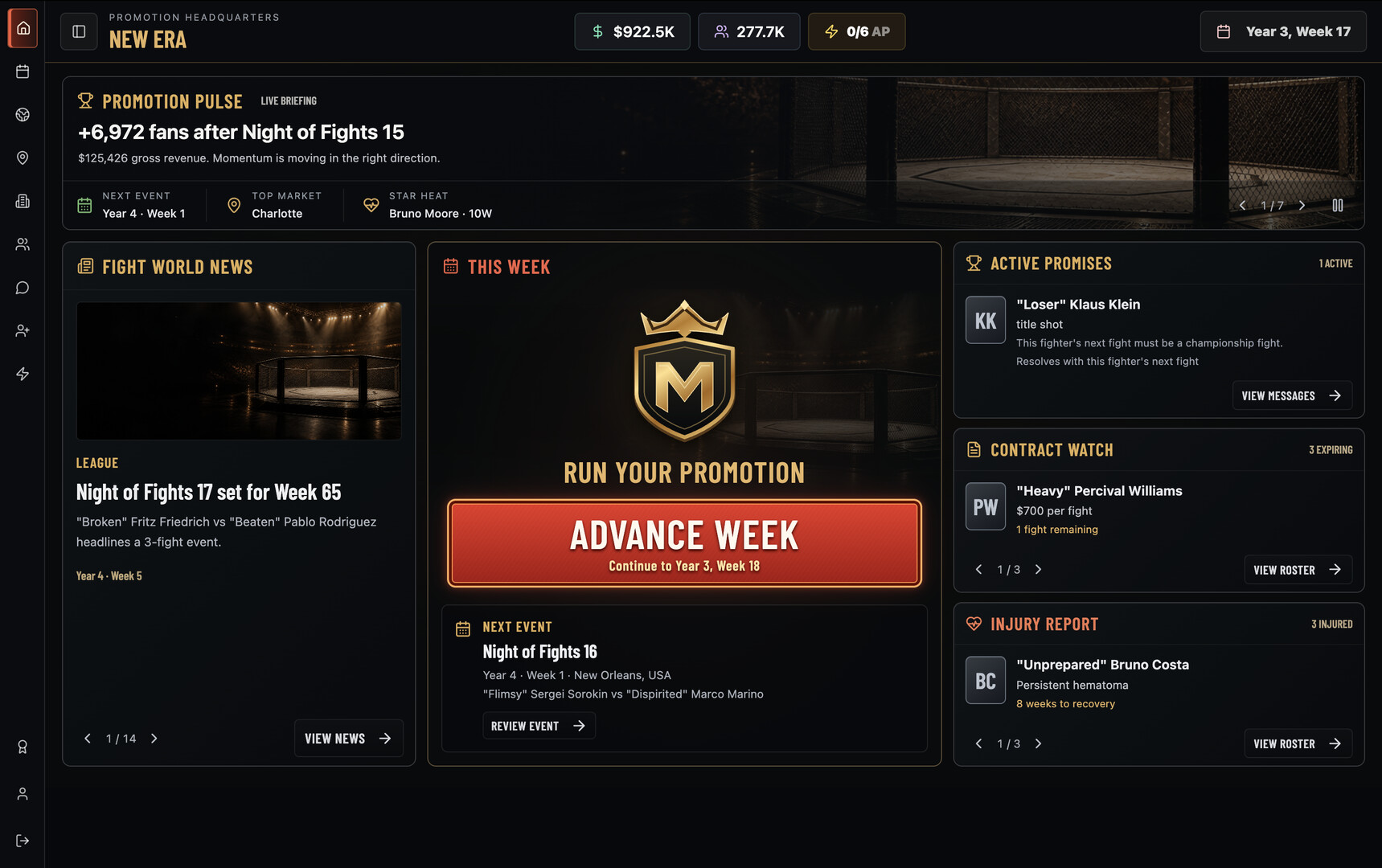 MMA Empire screenshot 1