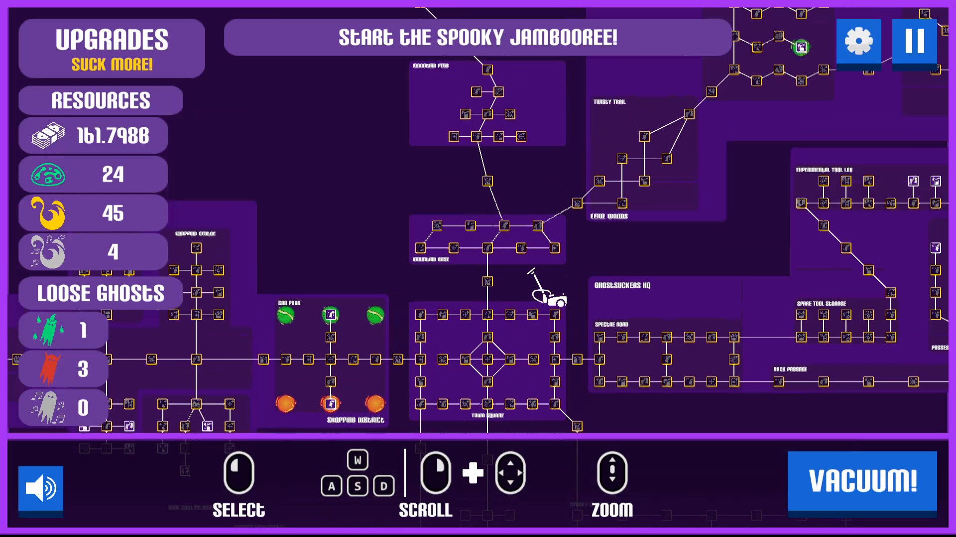 A game about sucking (up ghosts with a Vacuum) screenshot 4