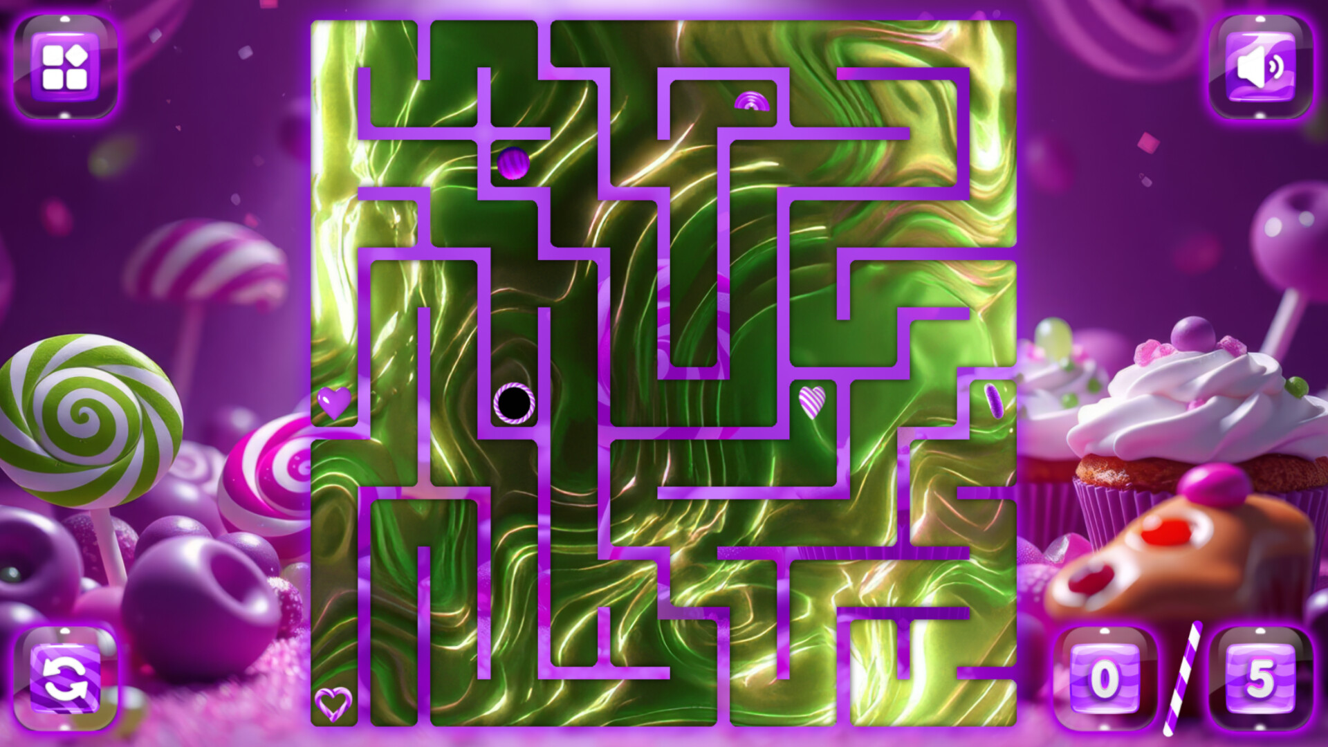 Sweetie Candy Maze: Purple Grape screenshot 5