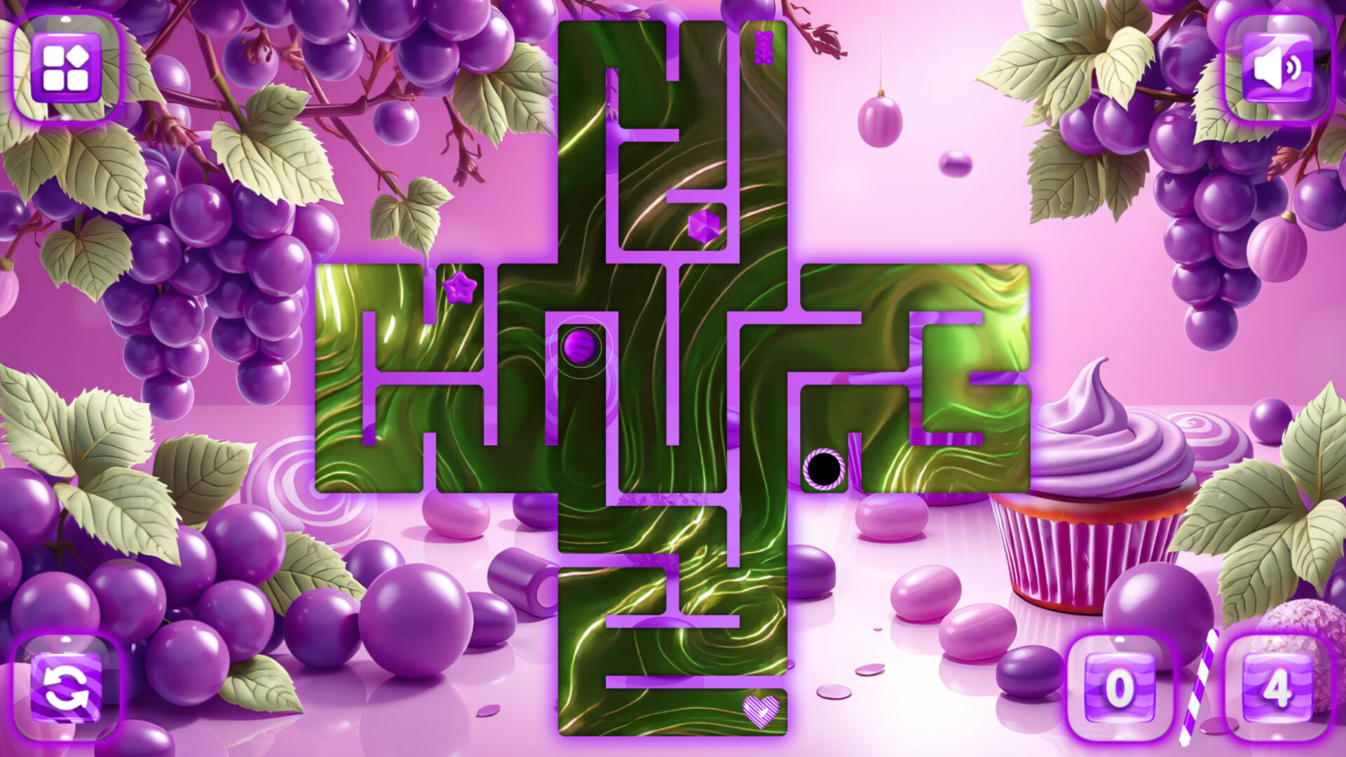 Sweetie Candy Maze: Purple Grape screenshot 4